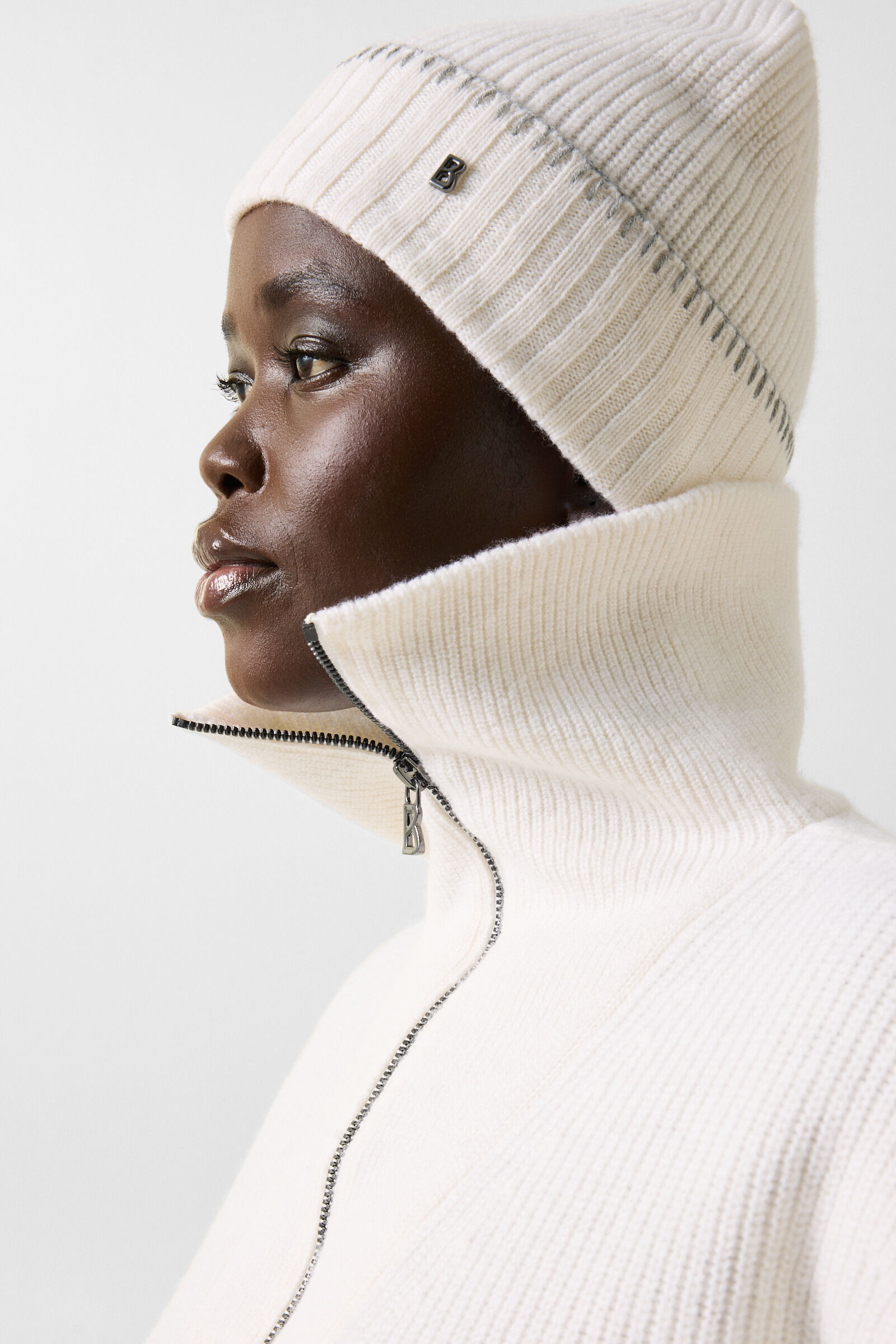 Larissa Virgin Wool Troyer Off-White