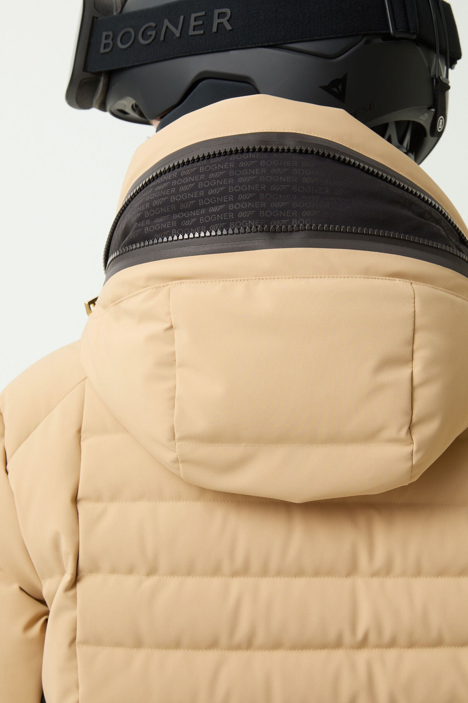 Bond down ski jacket Beige/black