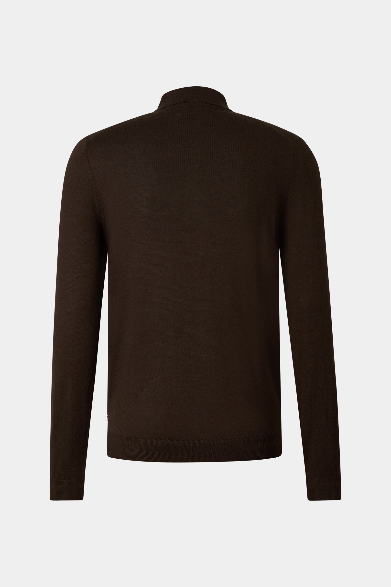 Knitted polo long-sleeved top Jake Camel