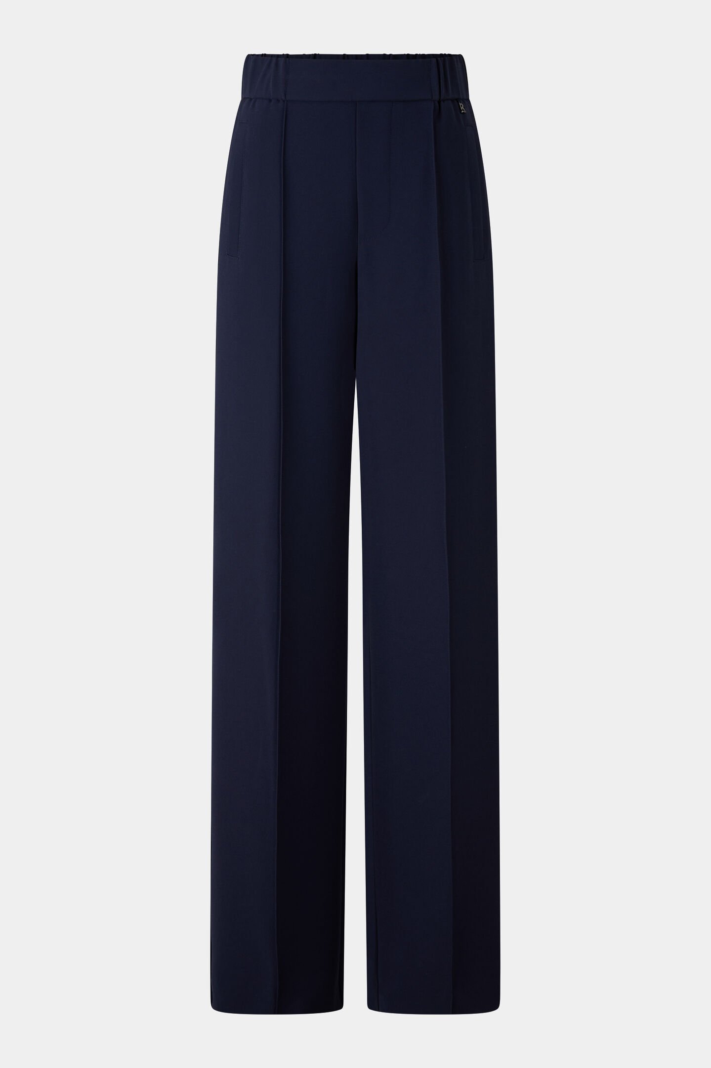 Crêpe-Marlenehose Suzy Navy-Blau