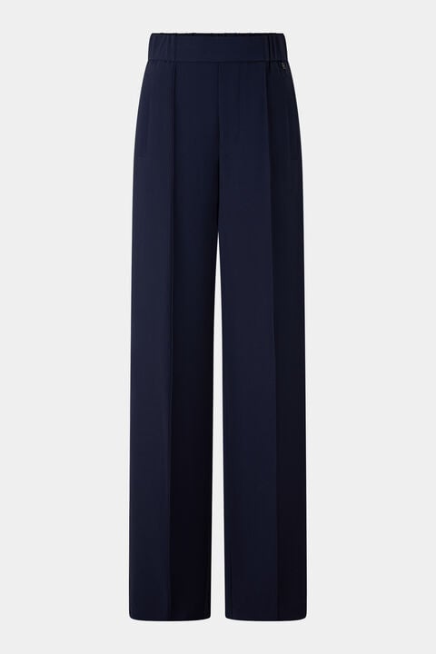 Crêpe-Marlenehose Suzy Navy-Blau Crêpe-Marlenehose Suzy Navy-Blau