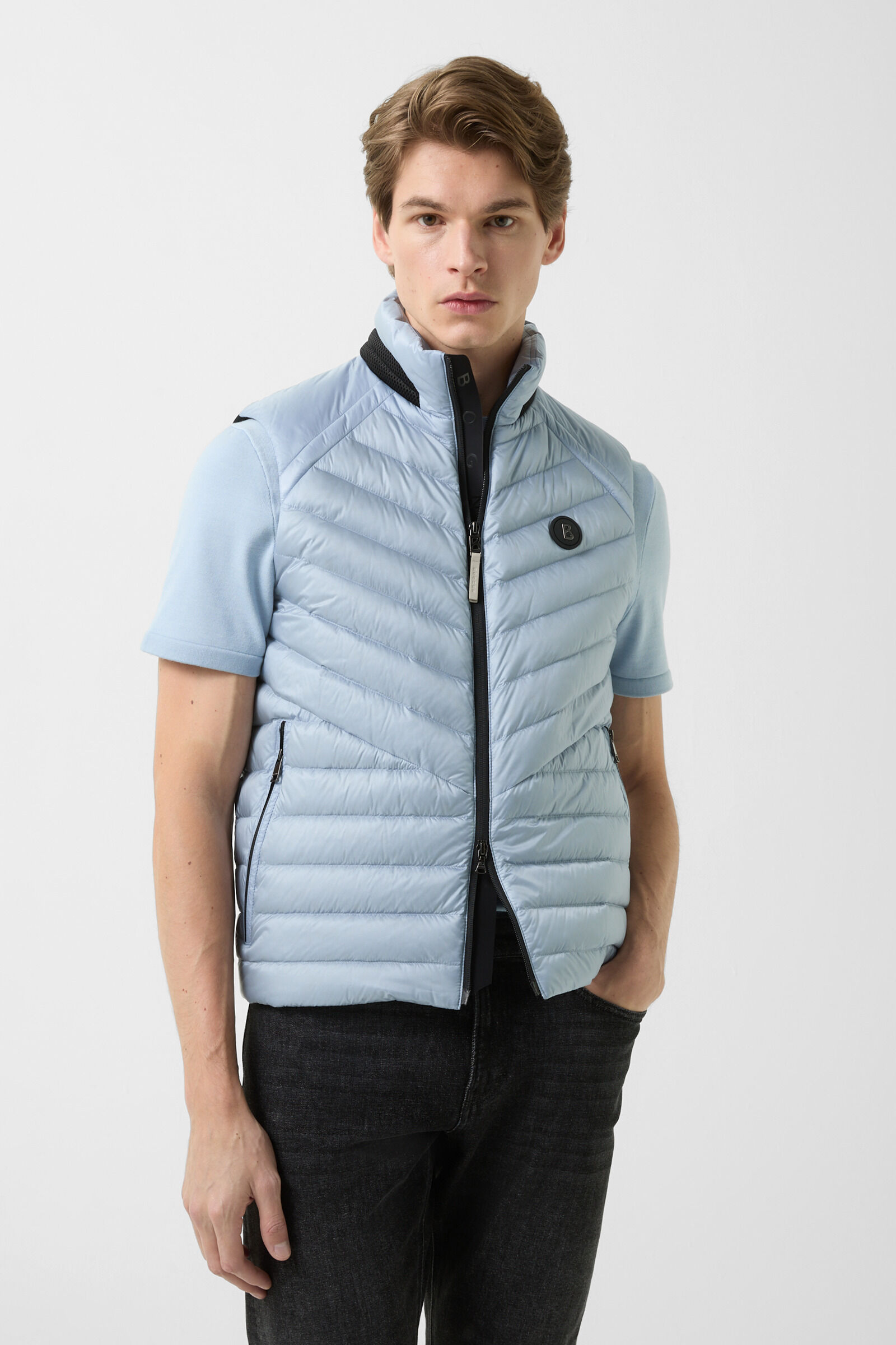 Lasse lightweight down waistcoat Light blue
