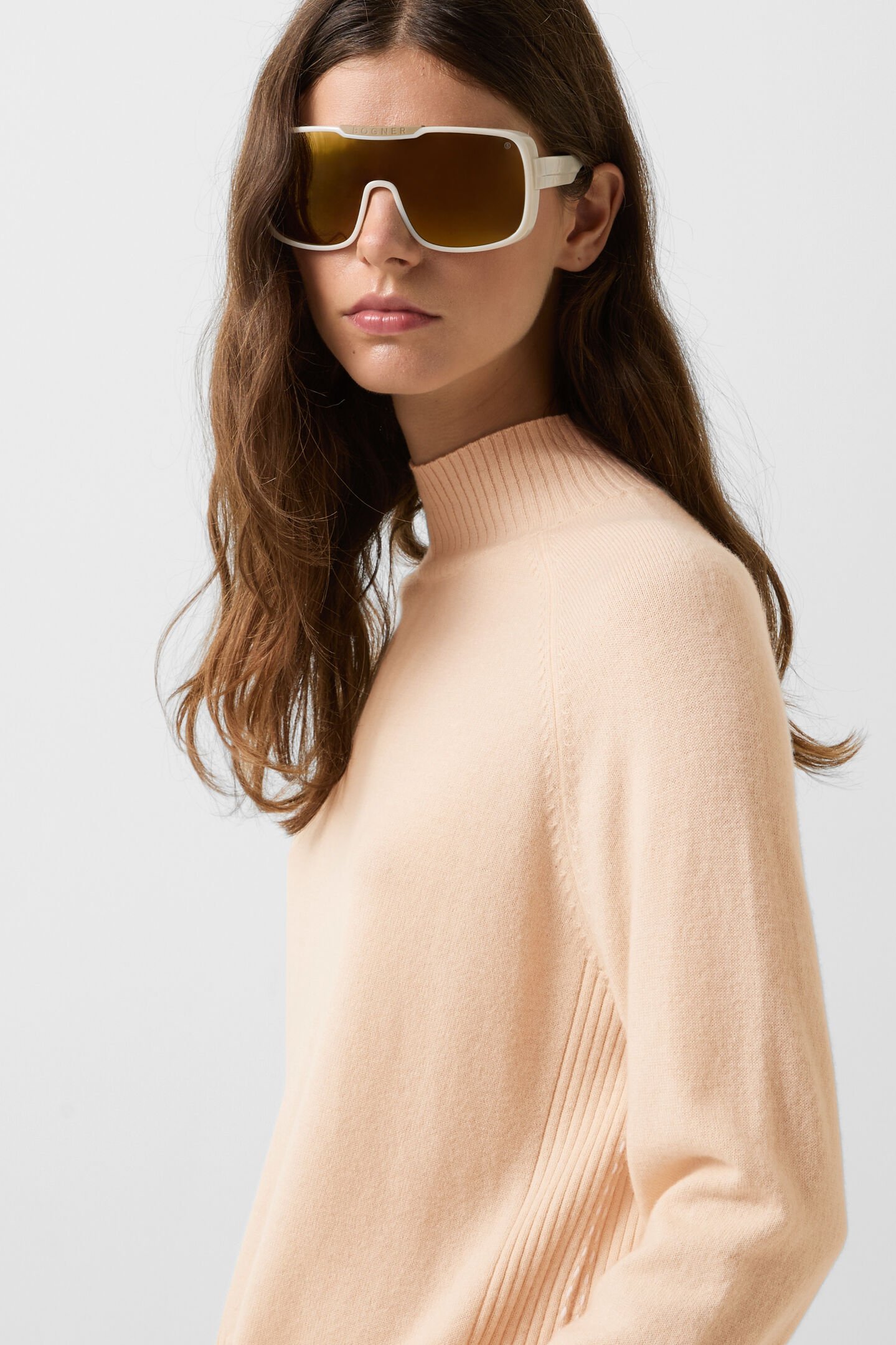 Schurwoll-Pullover Lysanne Apricot