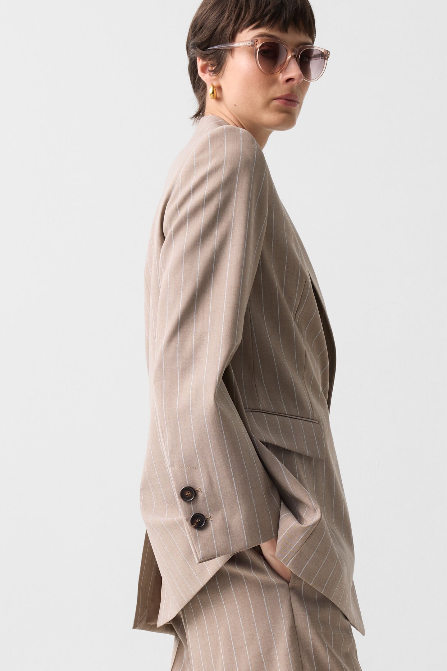 Schurwoll-Blazer Janina Camel