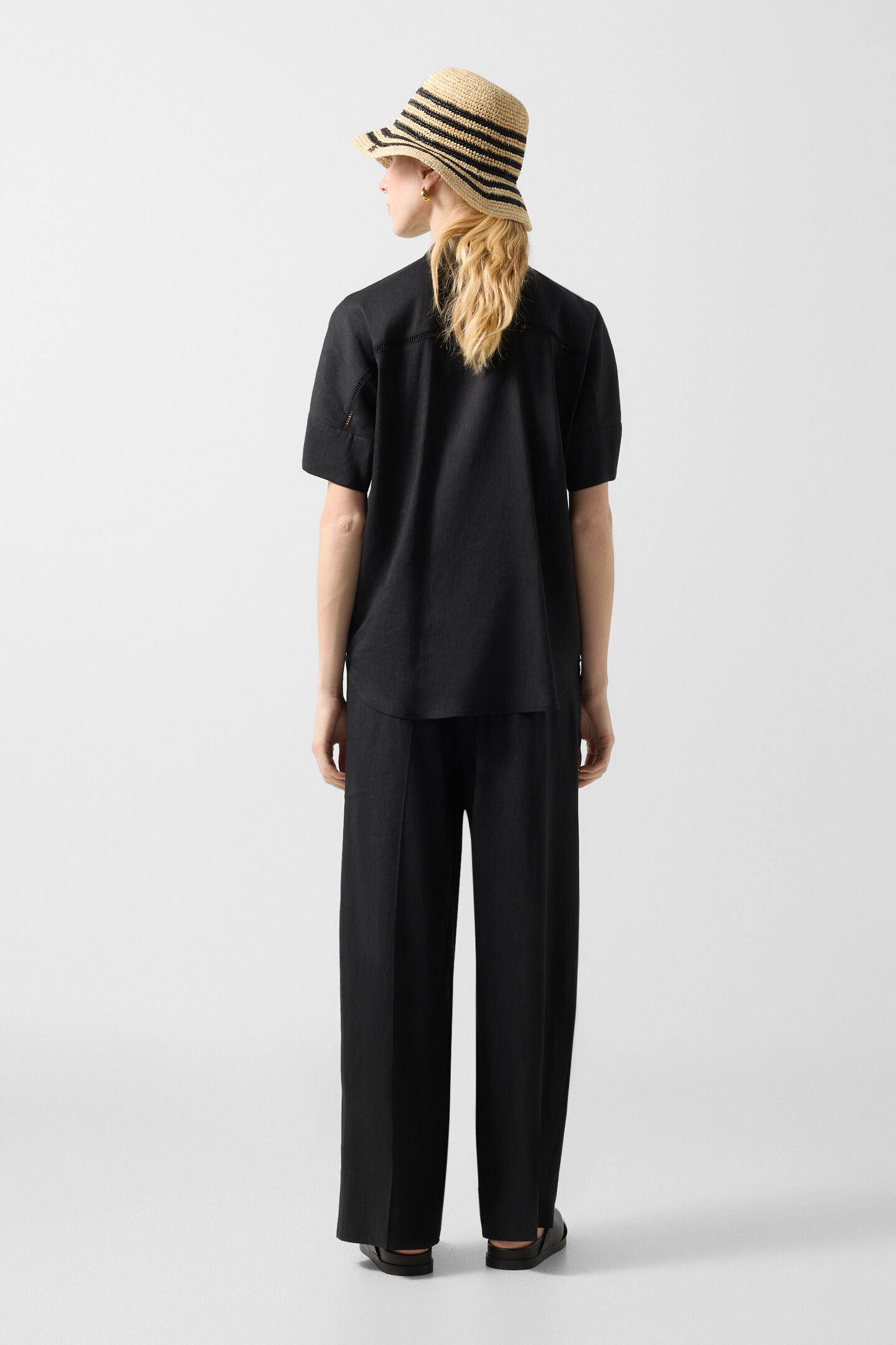 Pleated trousers Candy Black