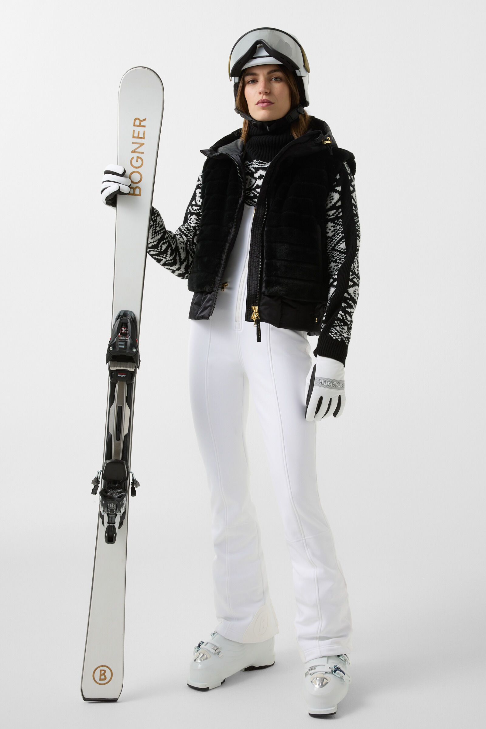 Cari softshell dungarees White