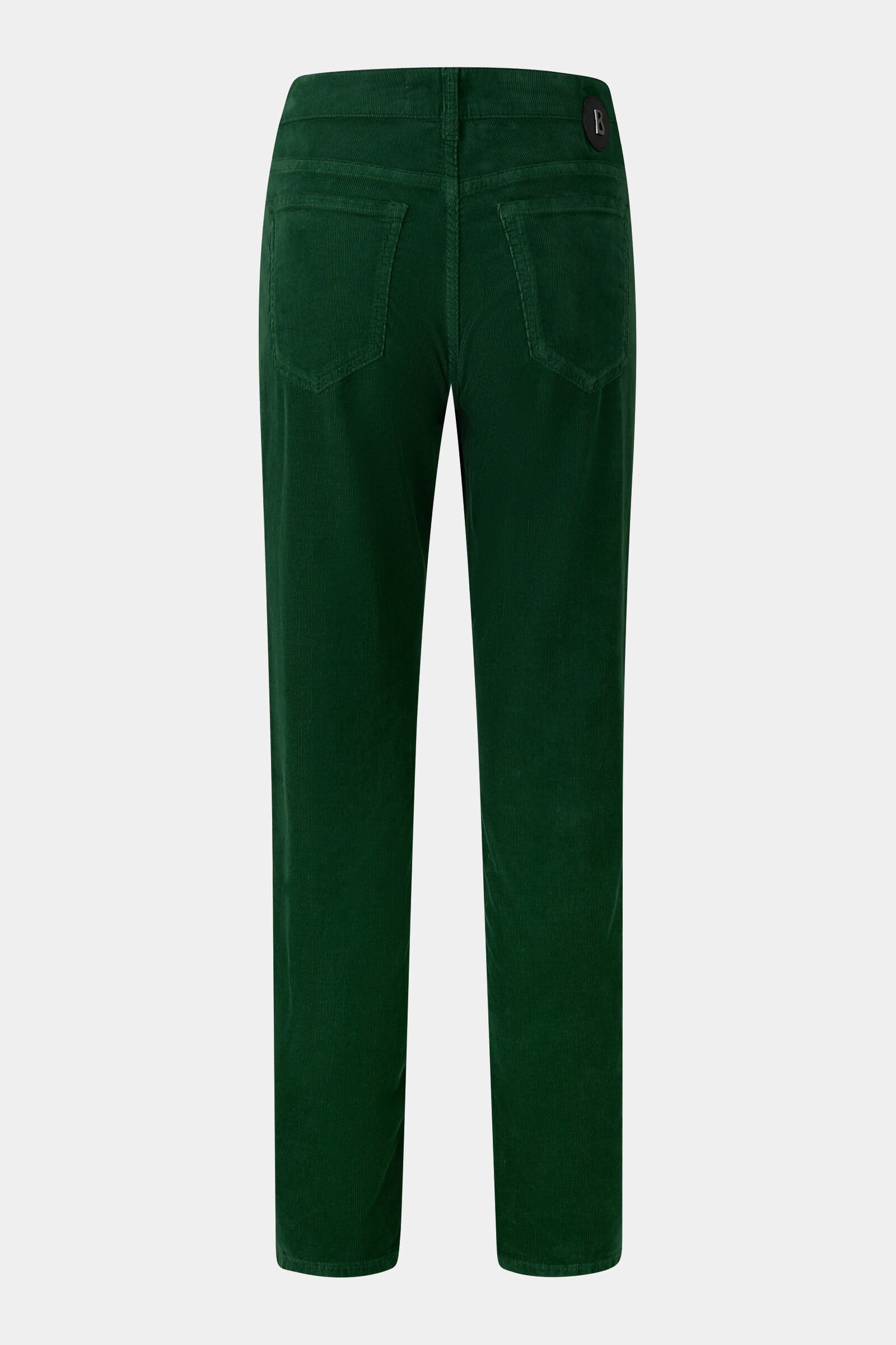 Julie 7/8 corduroy trousers Dark green