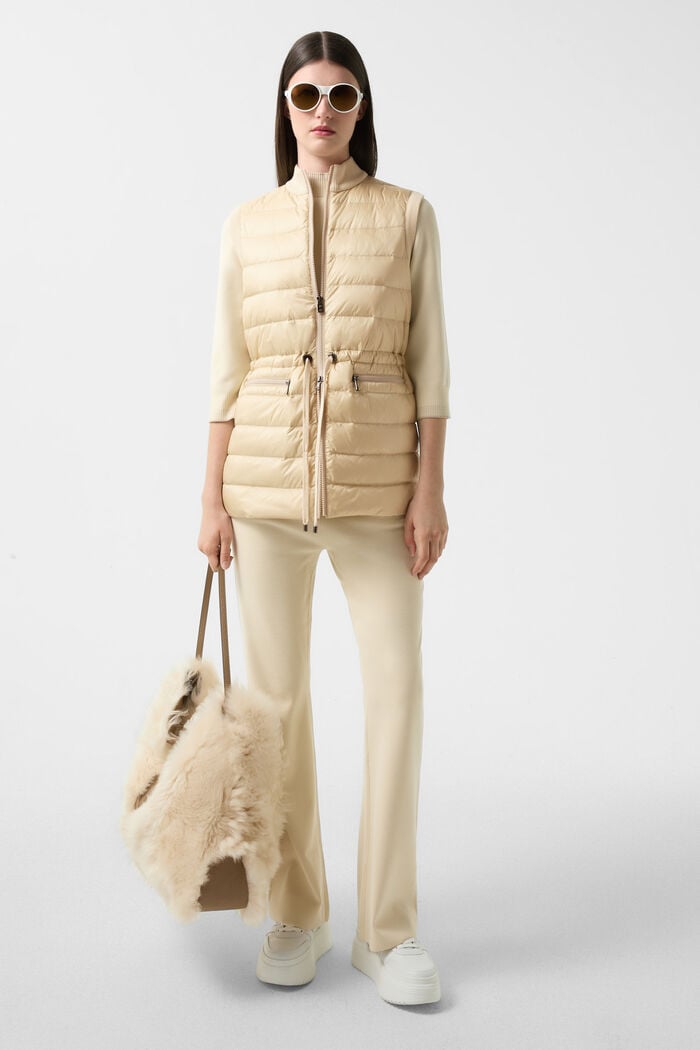 Arina hybrid down vest Beige Arina hybrid down vest Beige