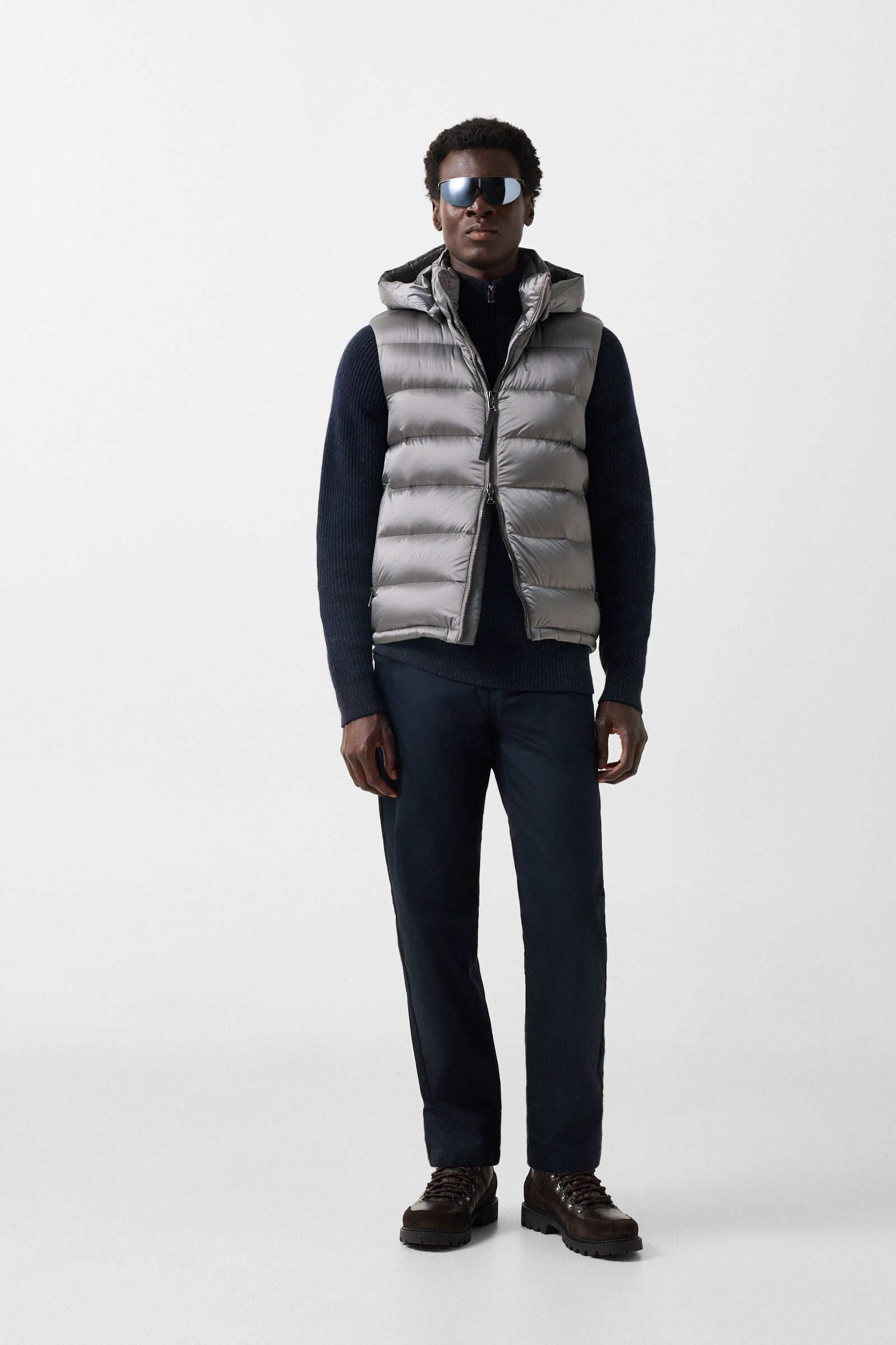 Schurwoll-Kaschmir-Troyer Dwayne Navy