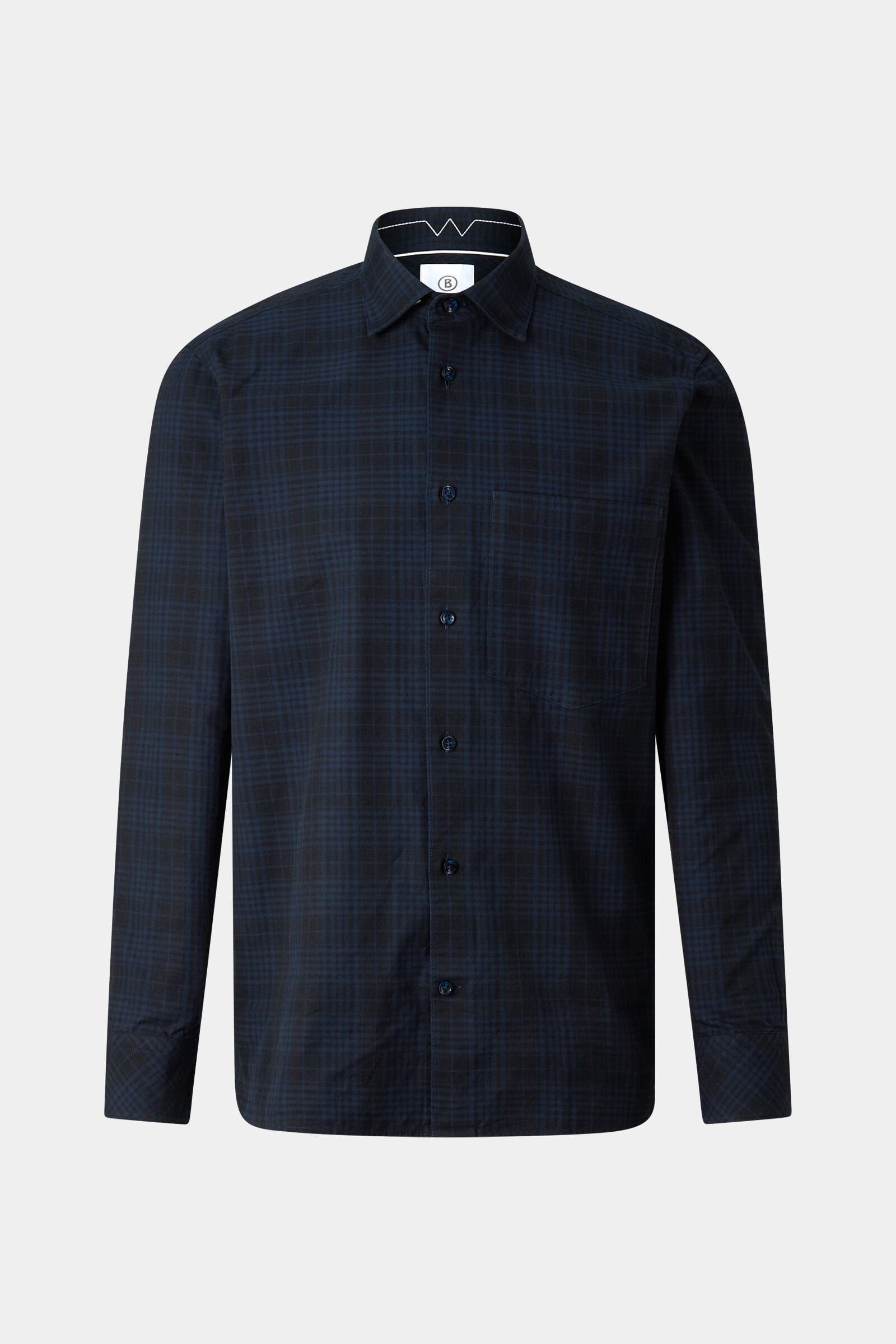 Hardy cotton shirt Navy blue/black