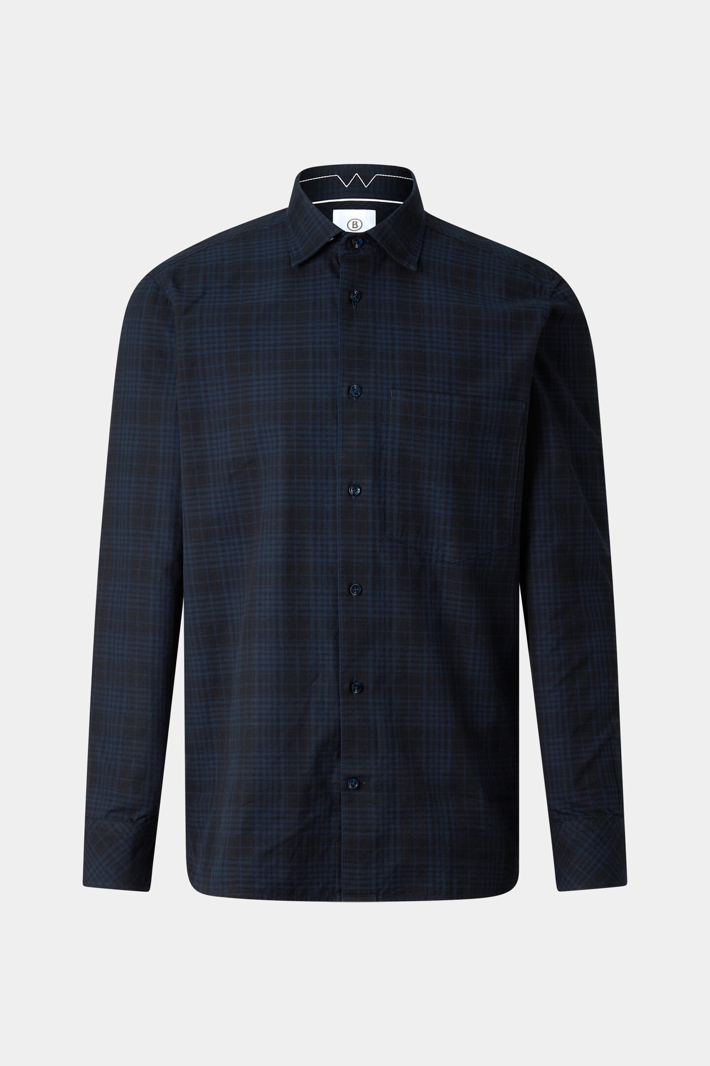 Hardy cotton shirt Navy blue/black