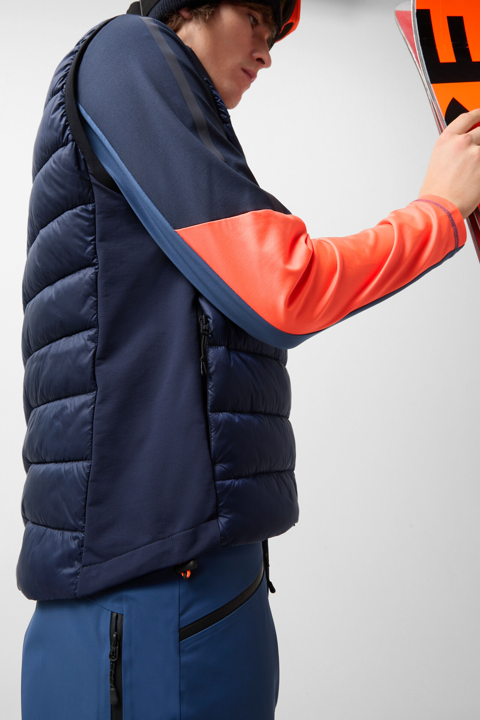 Homer quilted vest Dark blue