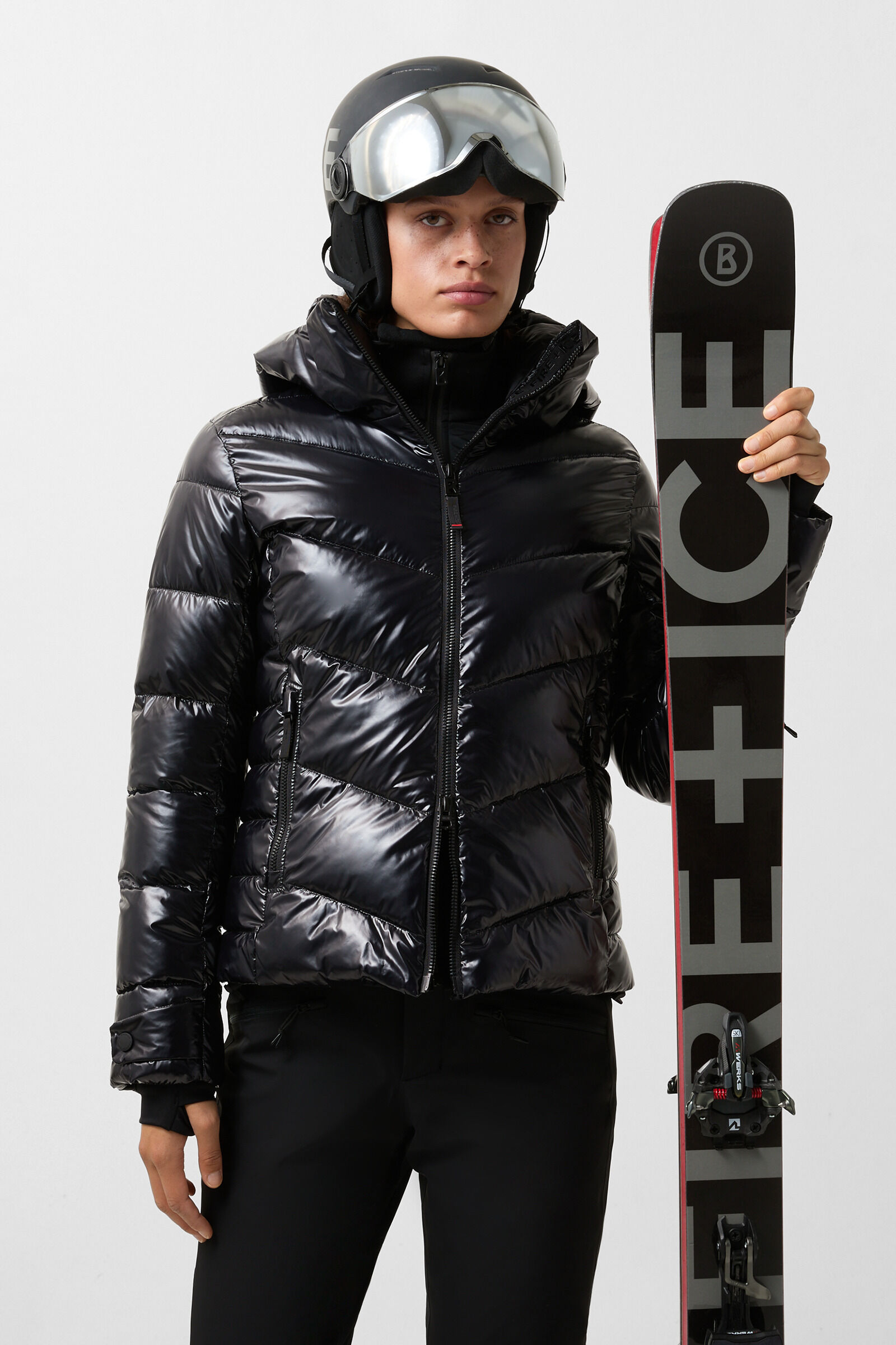 Saelly quilted jacket Black