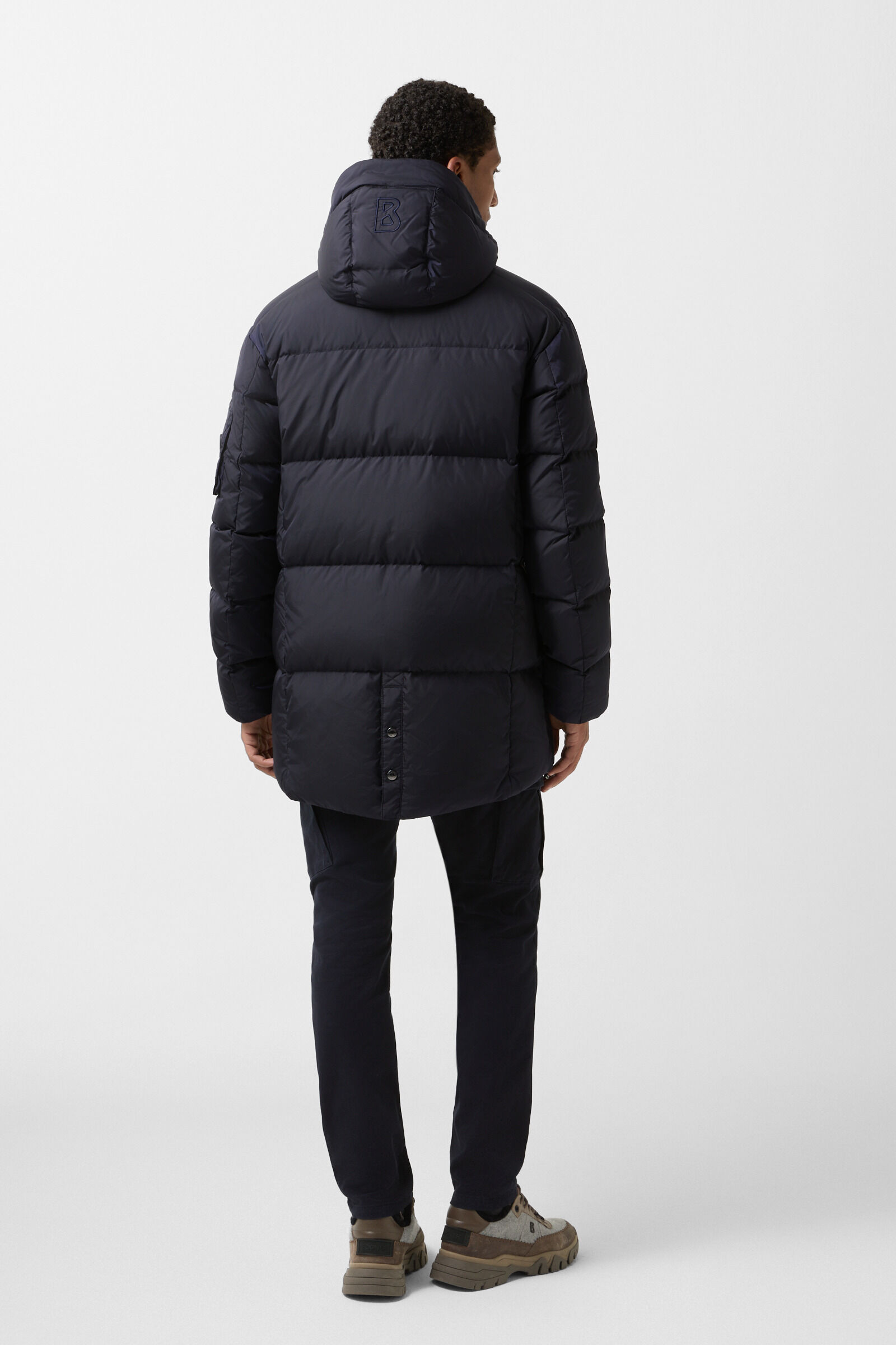 Jones down short coat Navy blue