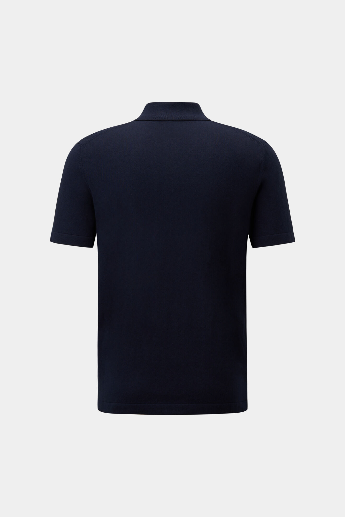 Strick-Polo-Shirt Laine Navy-Blau