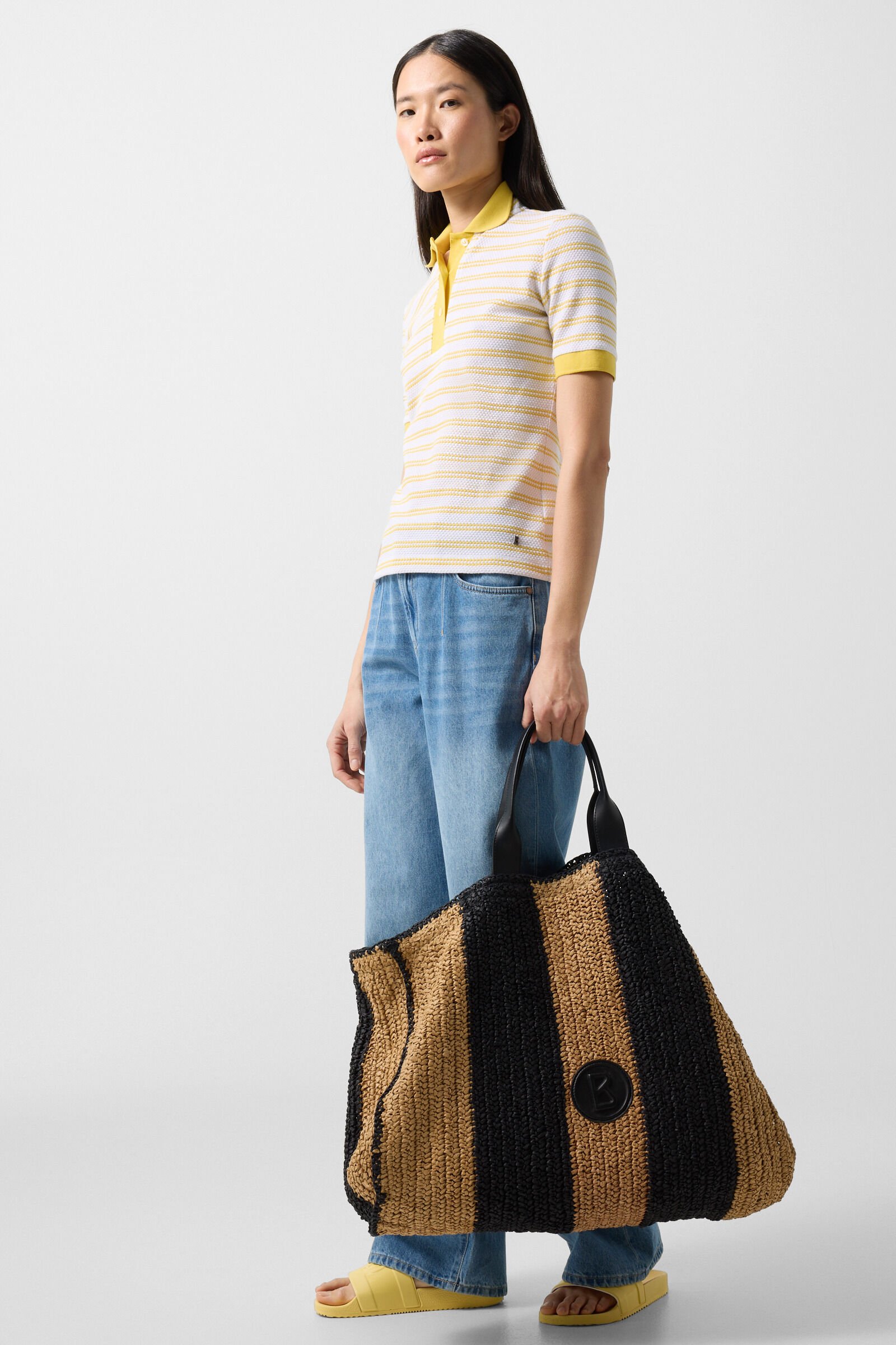 Shopper Agno Farrah Schwarz/Beige