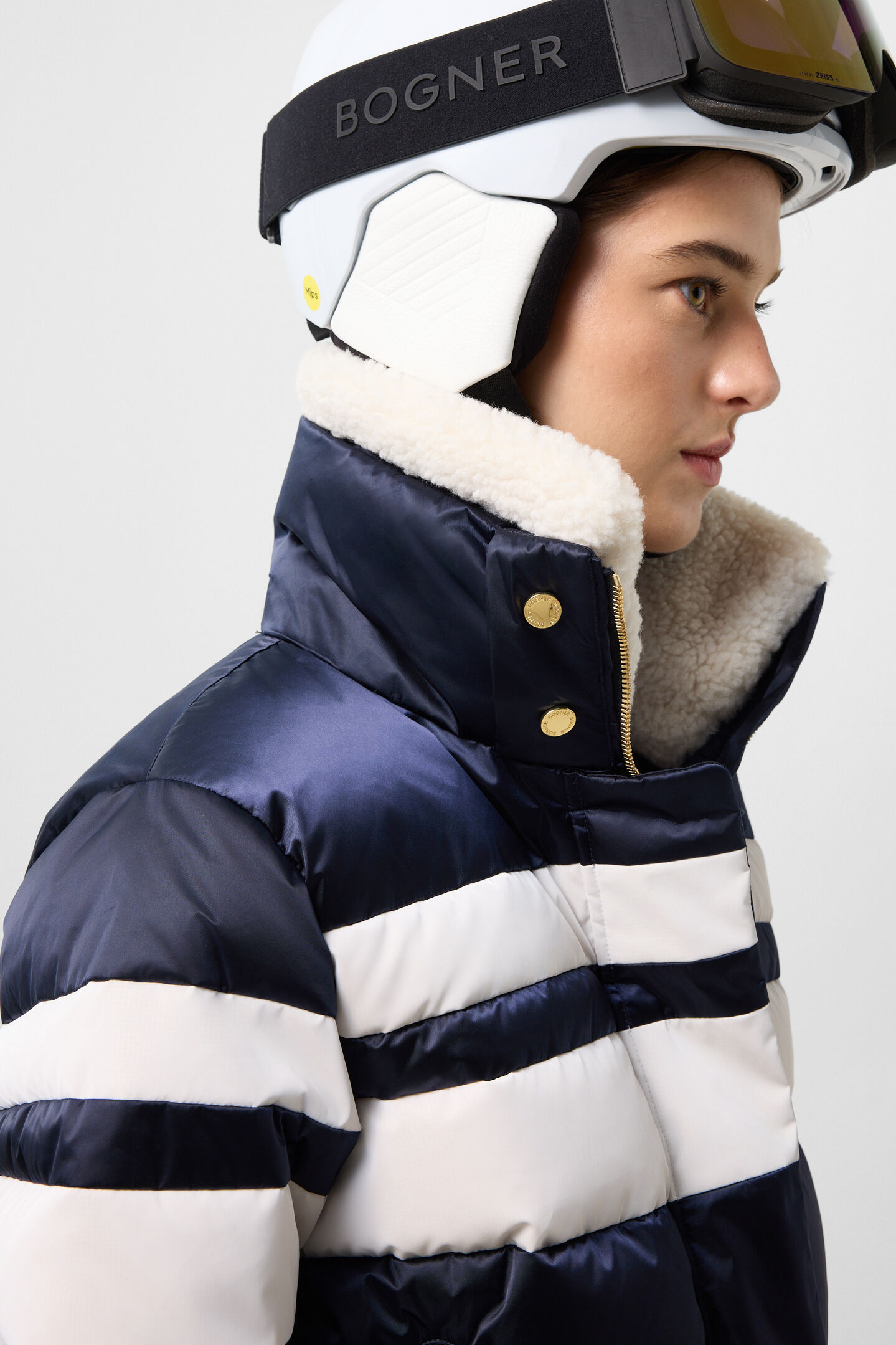 Silla Down Ski Jacket Navy/White
