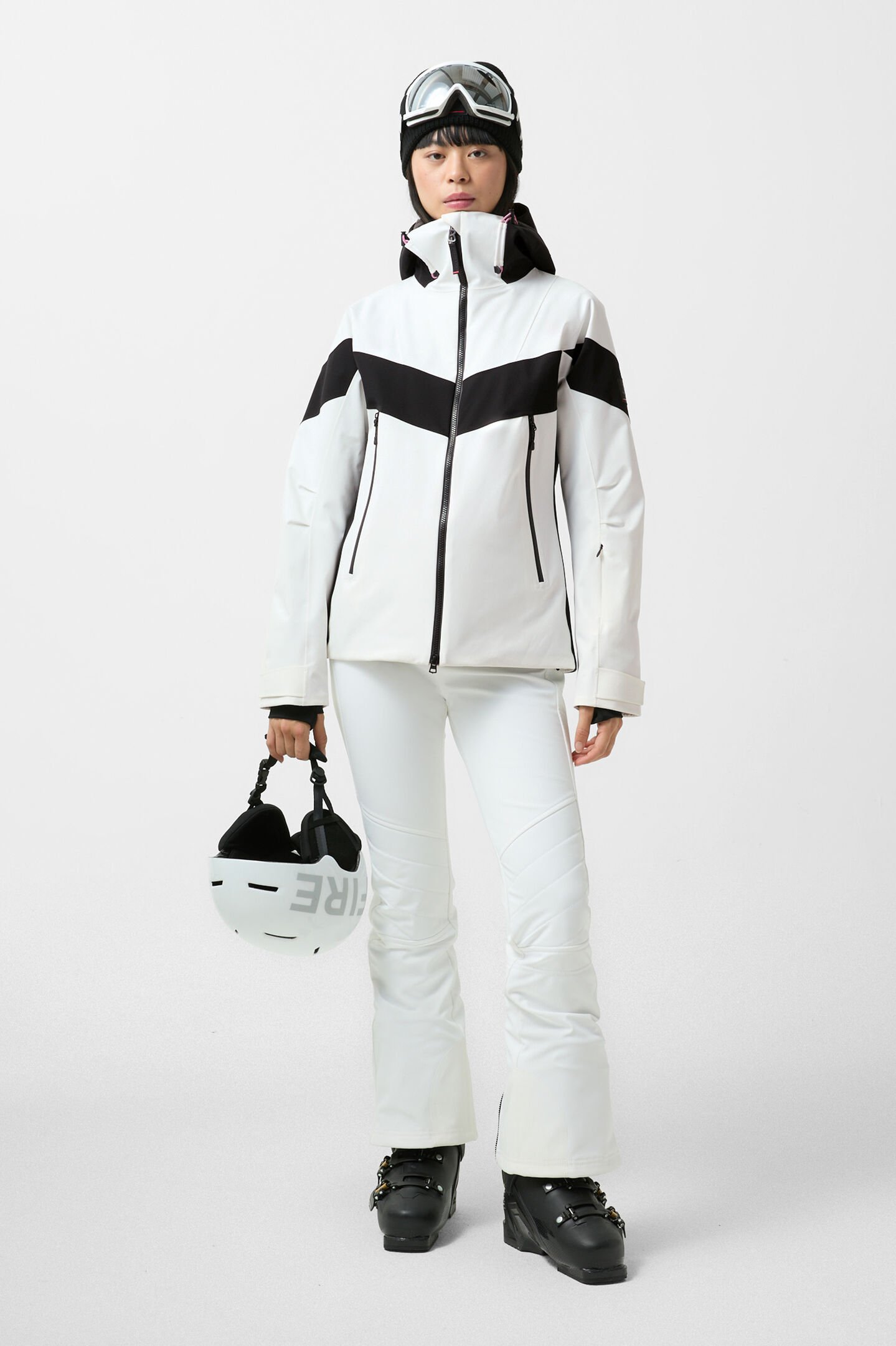 Ashley ski jacket Off-white/black