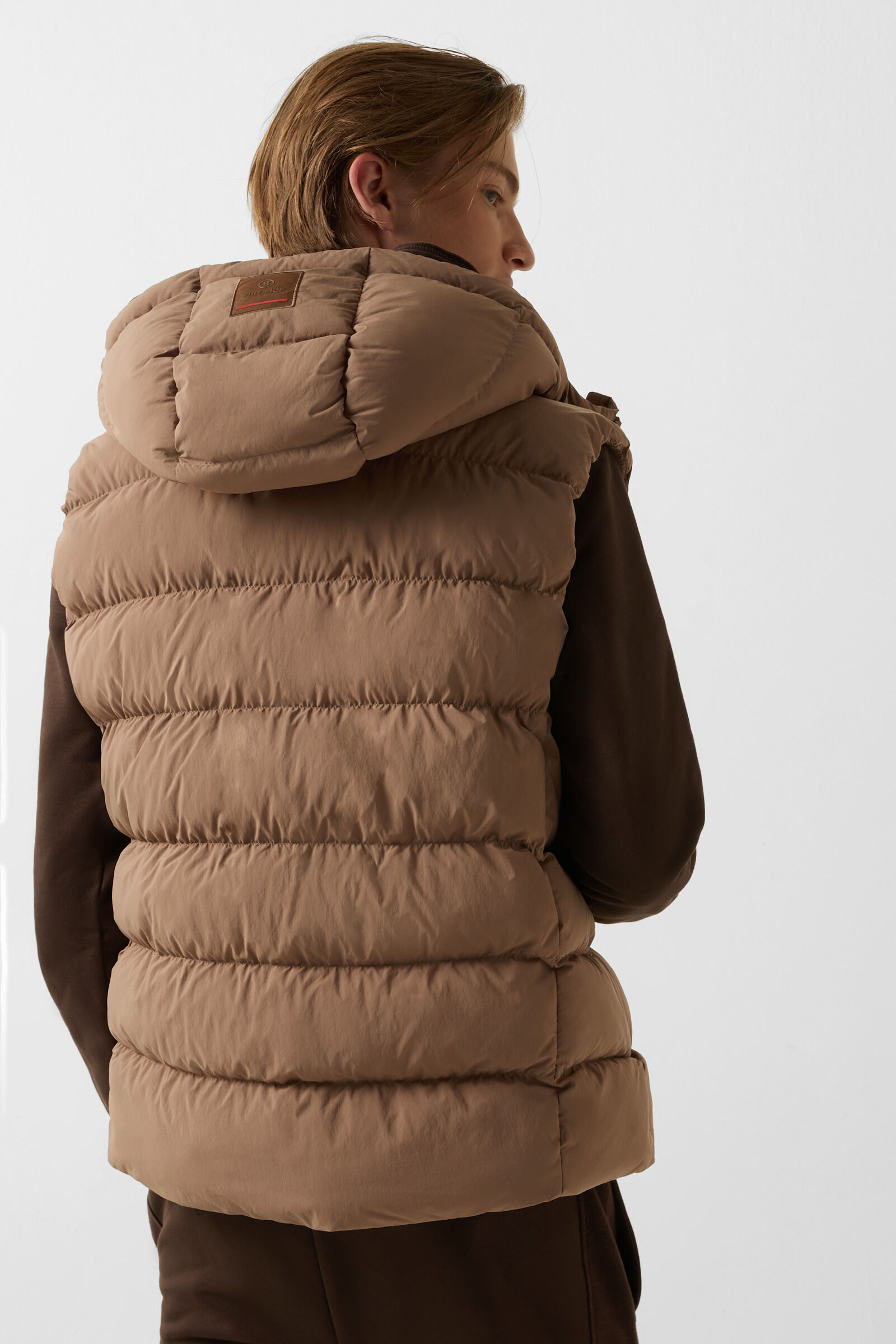 Howard quilted waistcoat Caramel