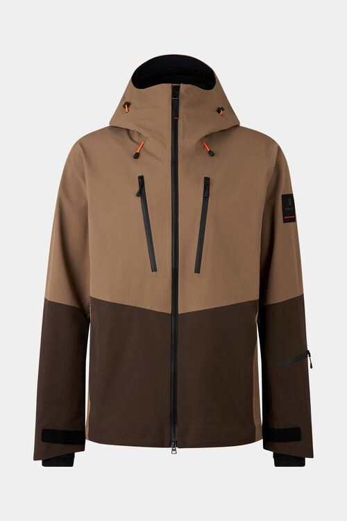 Piaro softshell ski jacket Caramel/Chocolate
