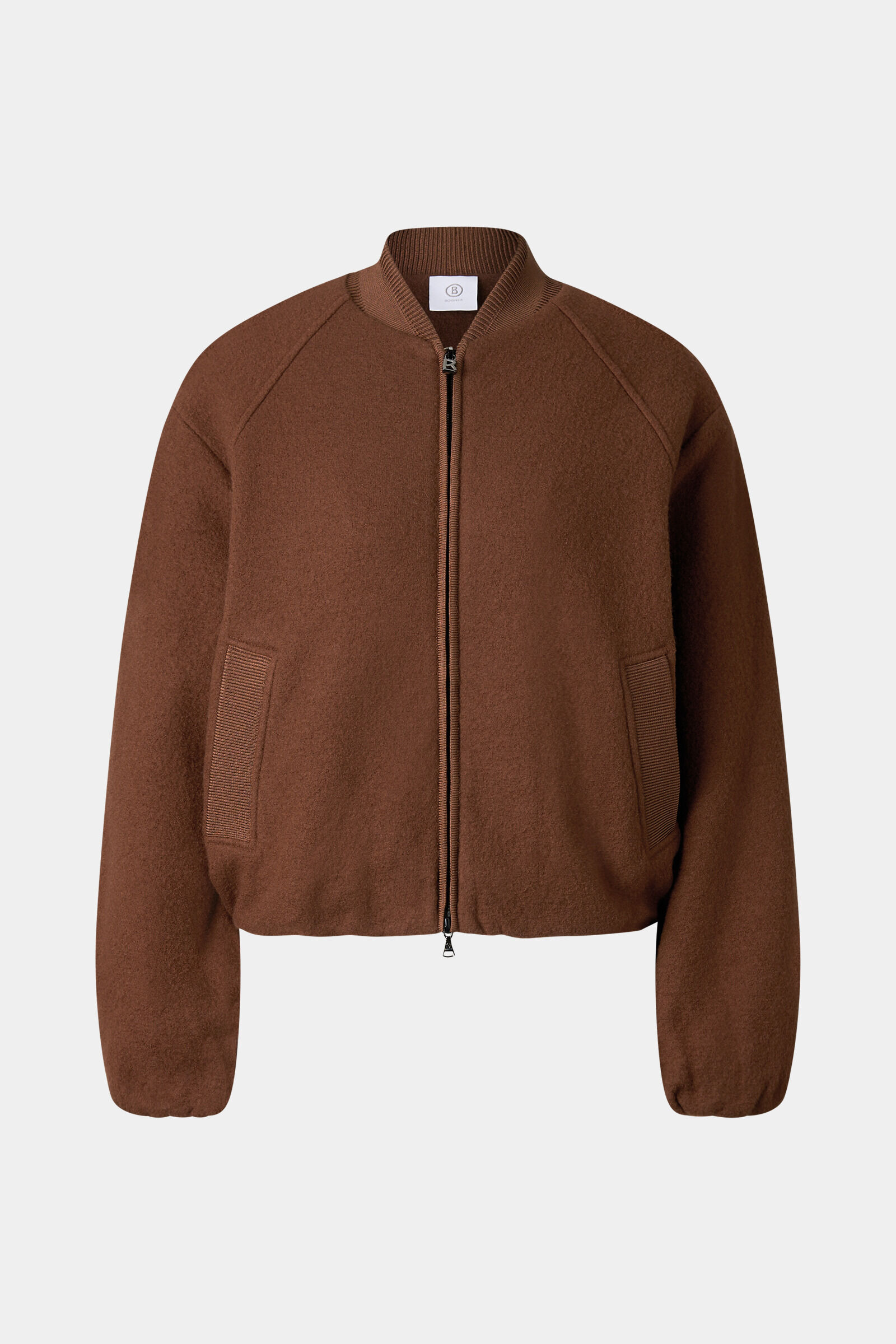 Editha woollen blouson Brown