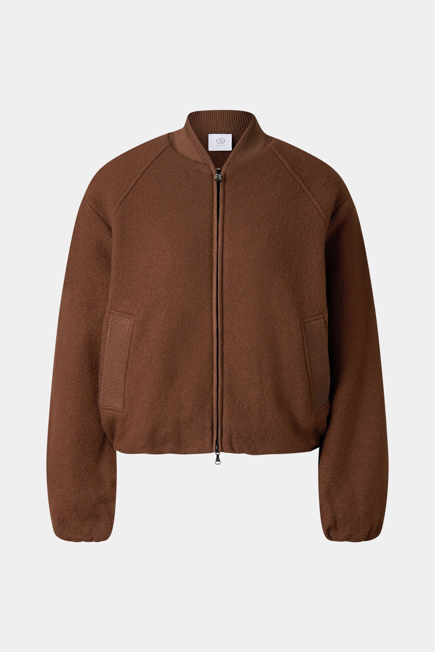 Editha woollen blouson Brown