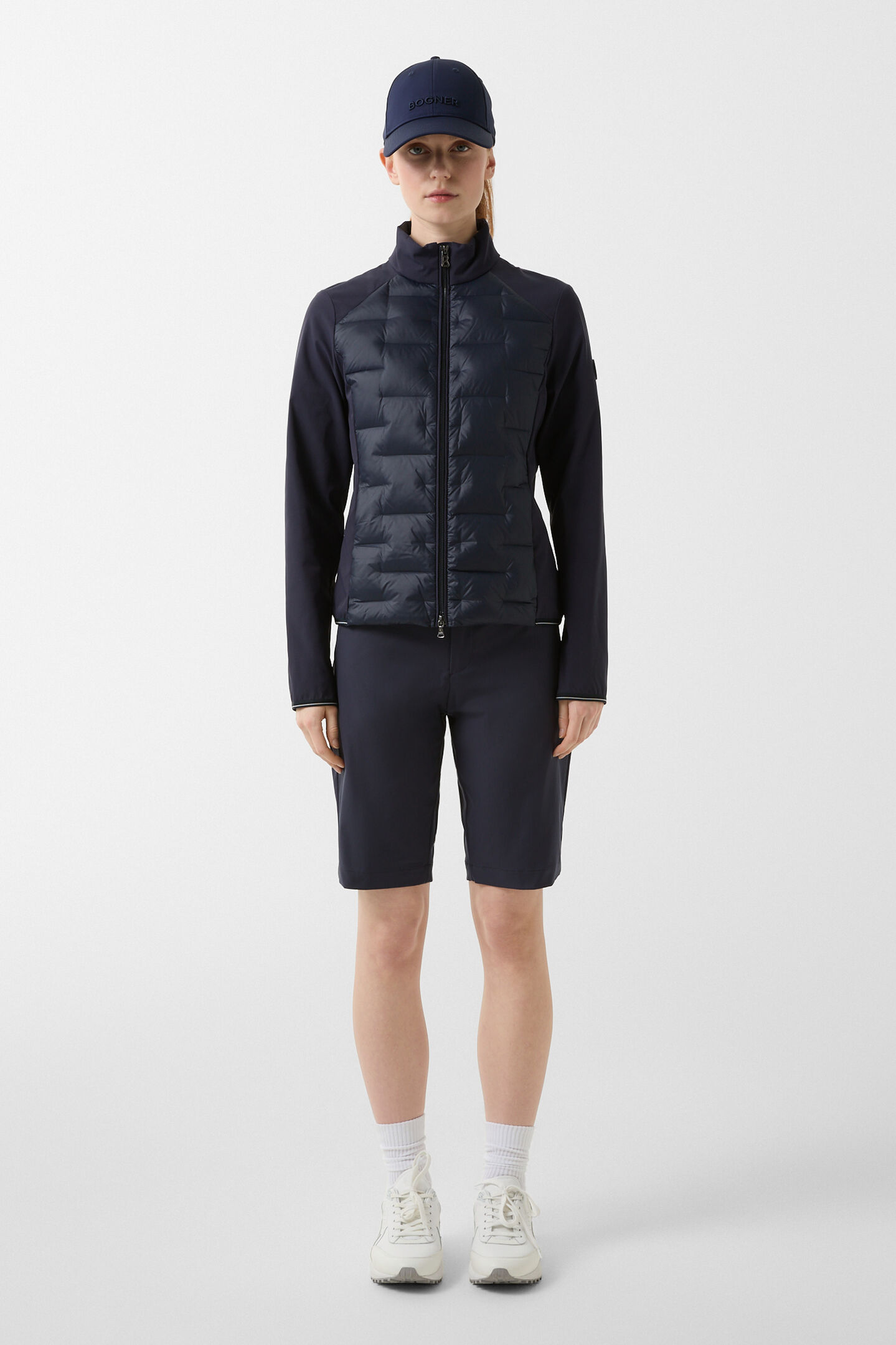 Loria hybrid down jacket Navy blue