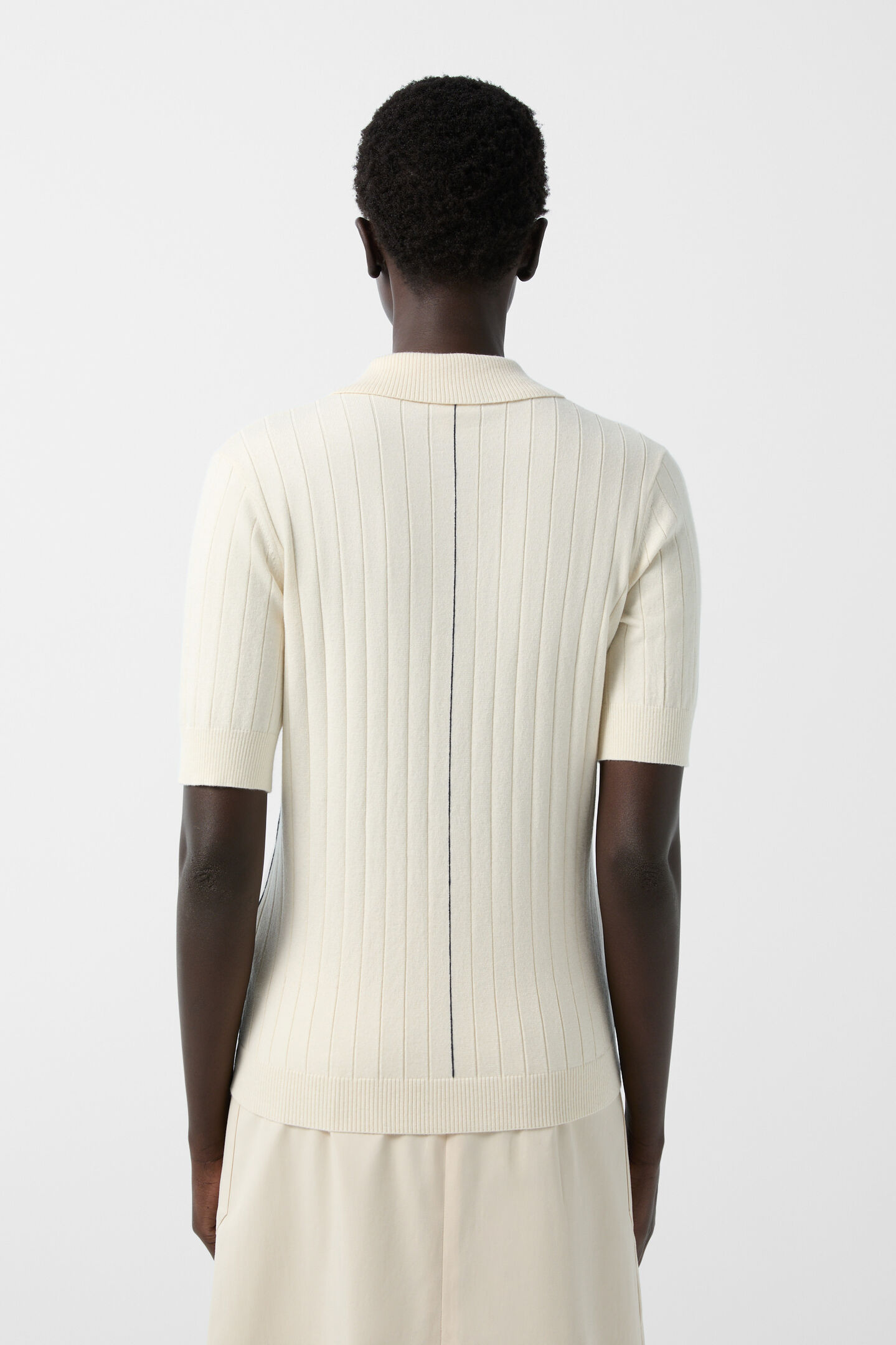 Knitted polo shirt June Off-White