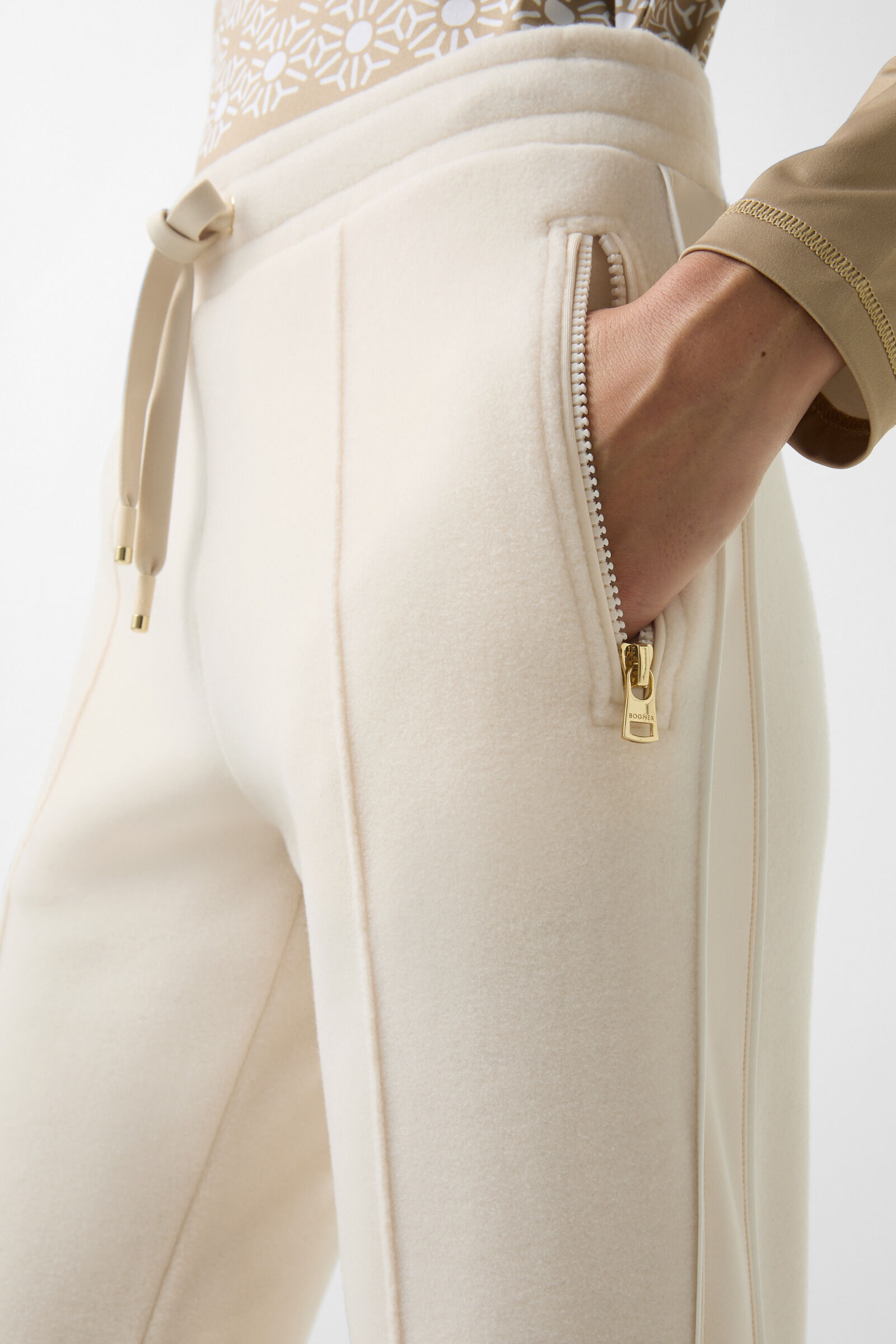 Florina fleece trousers Cream