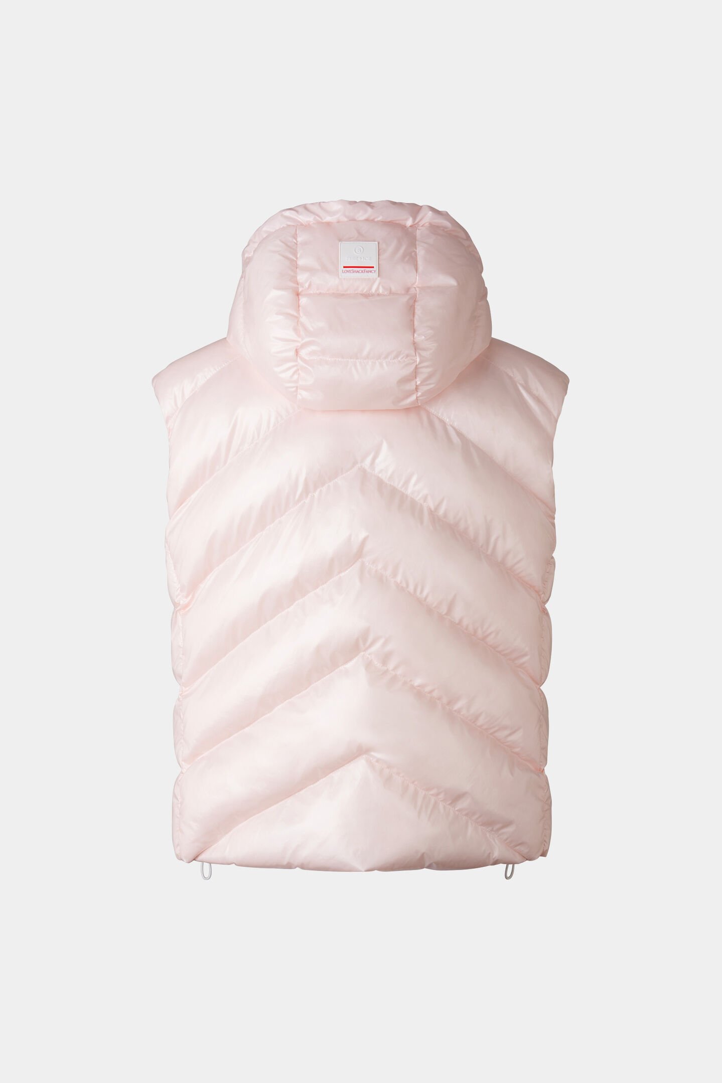 Reversible quilted vest Namilia Pink/Off-White