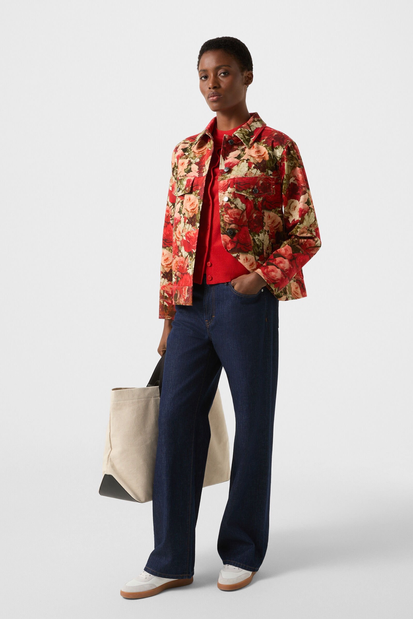 Ilma knit jacket Red