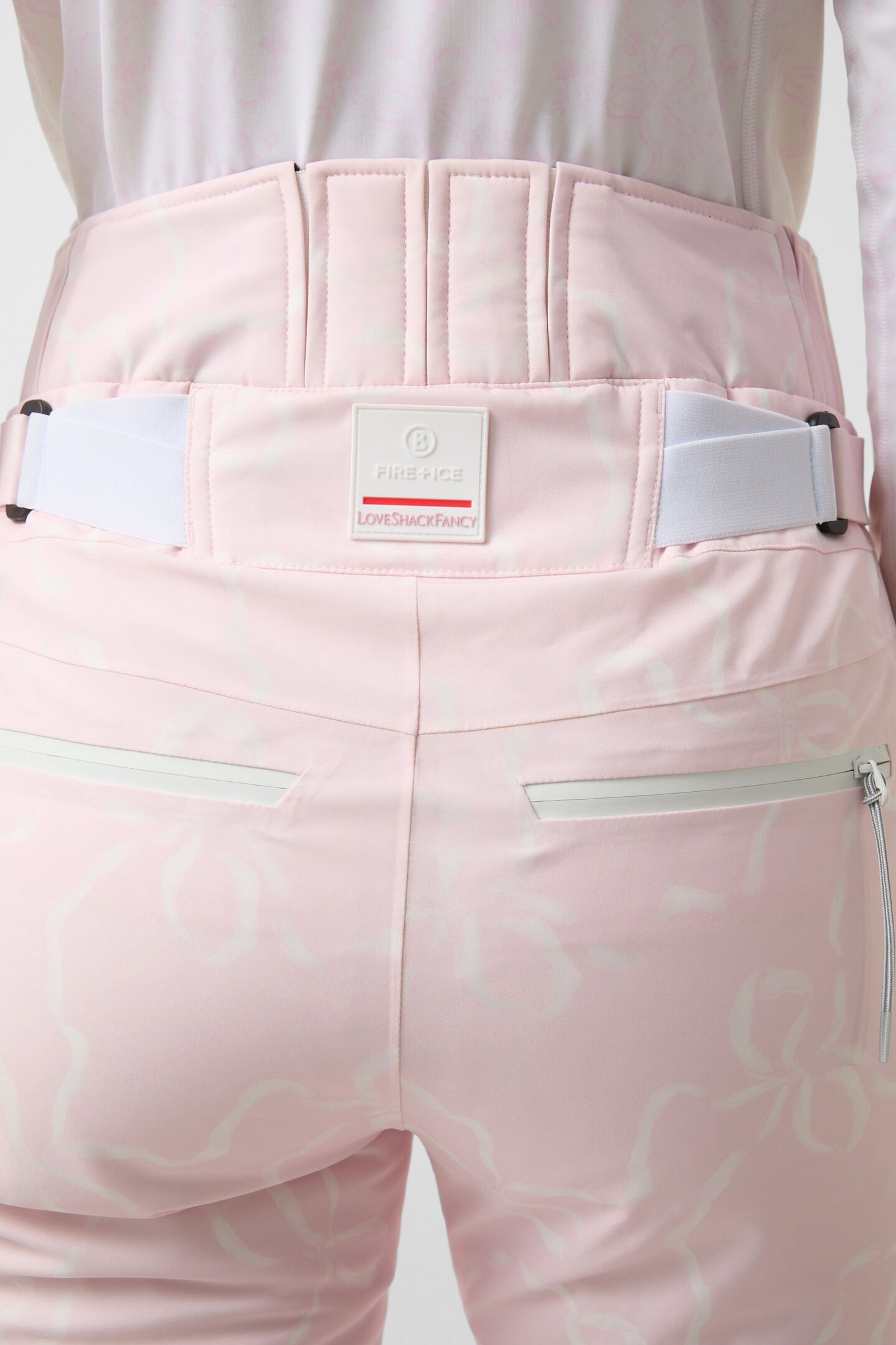 Borja ski trousers Pink/white