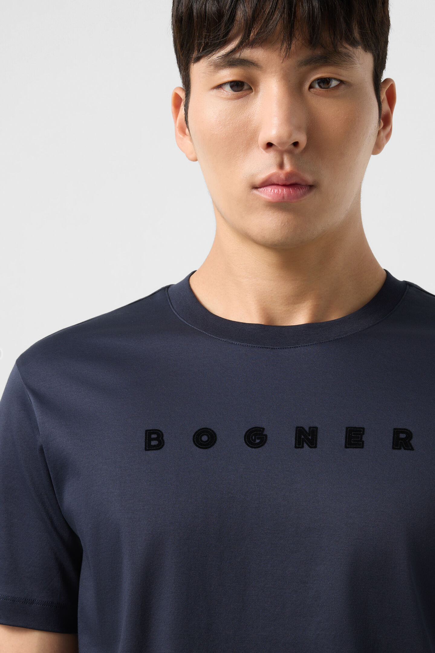 Cotton T-shirt Lukas Navy blue