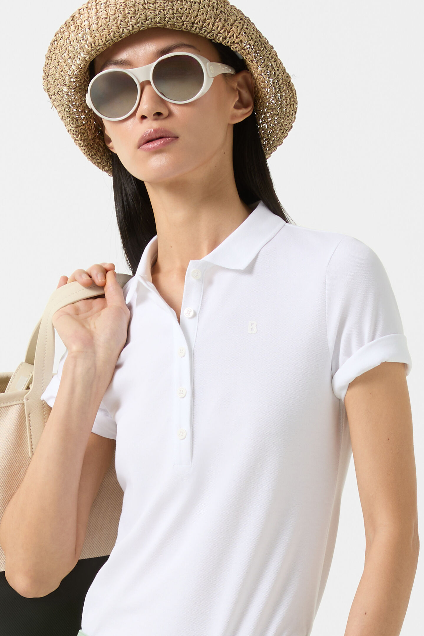 Malika polo shirt White