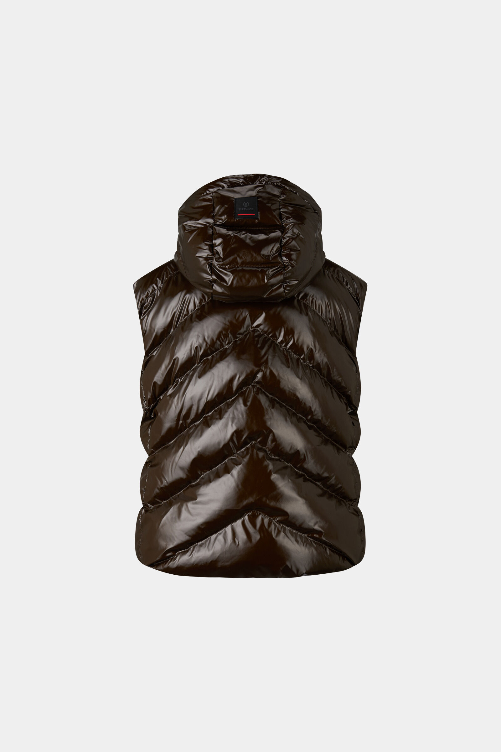 Reversible quilted waistcoat Namilia Chocolate