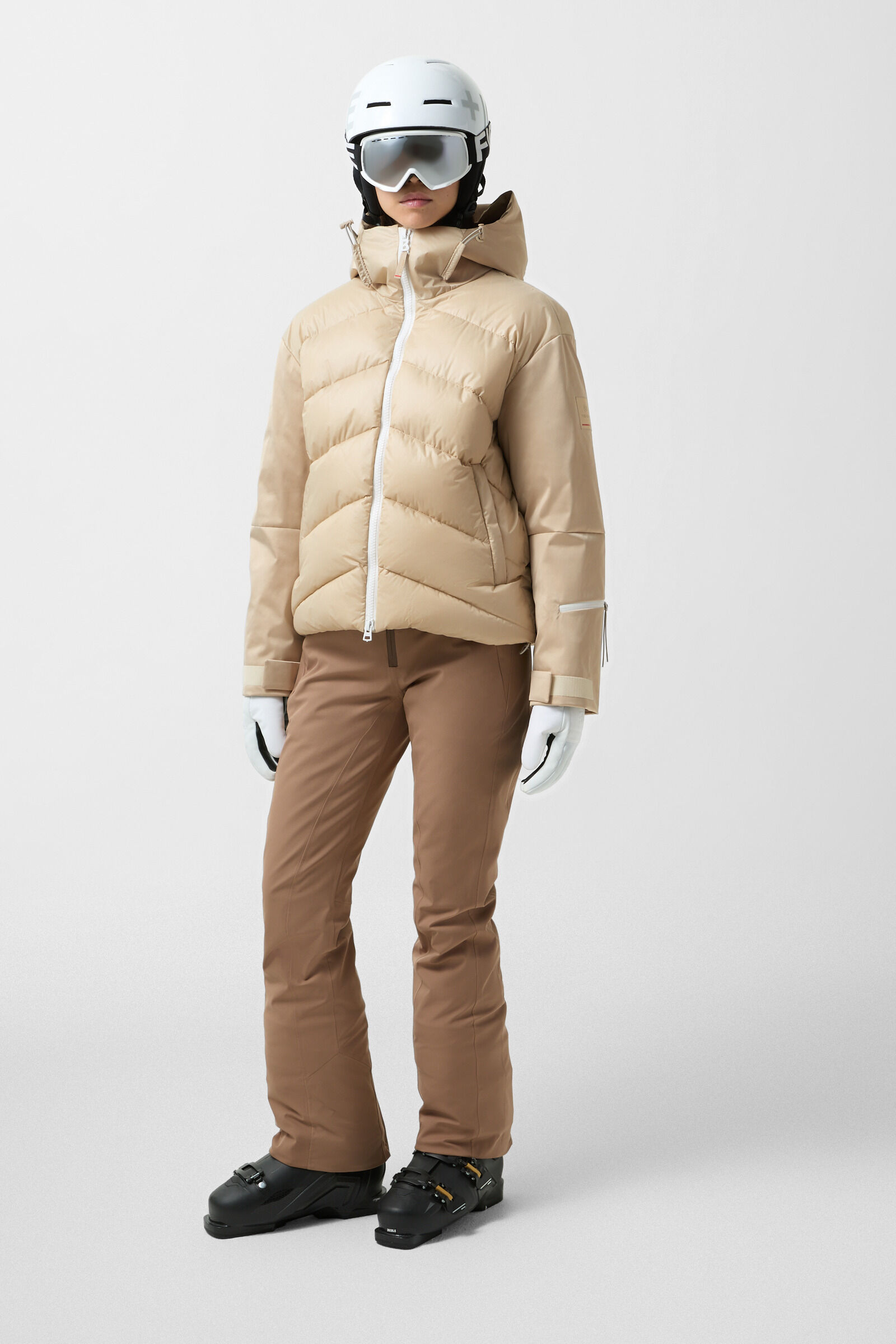 Veste matelass&eacute;e de ski Talina Beige