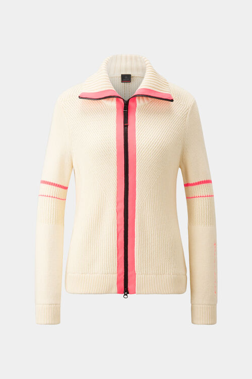 Strickjacke Iva Off-White/Pink