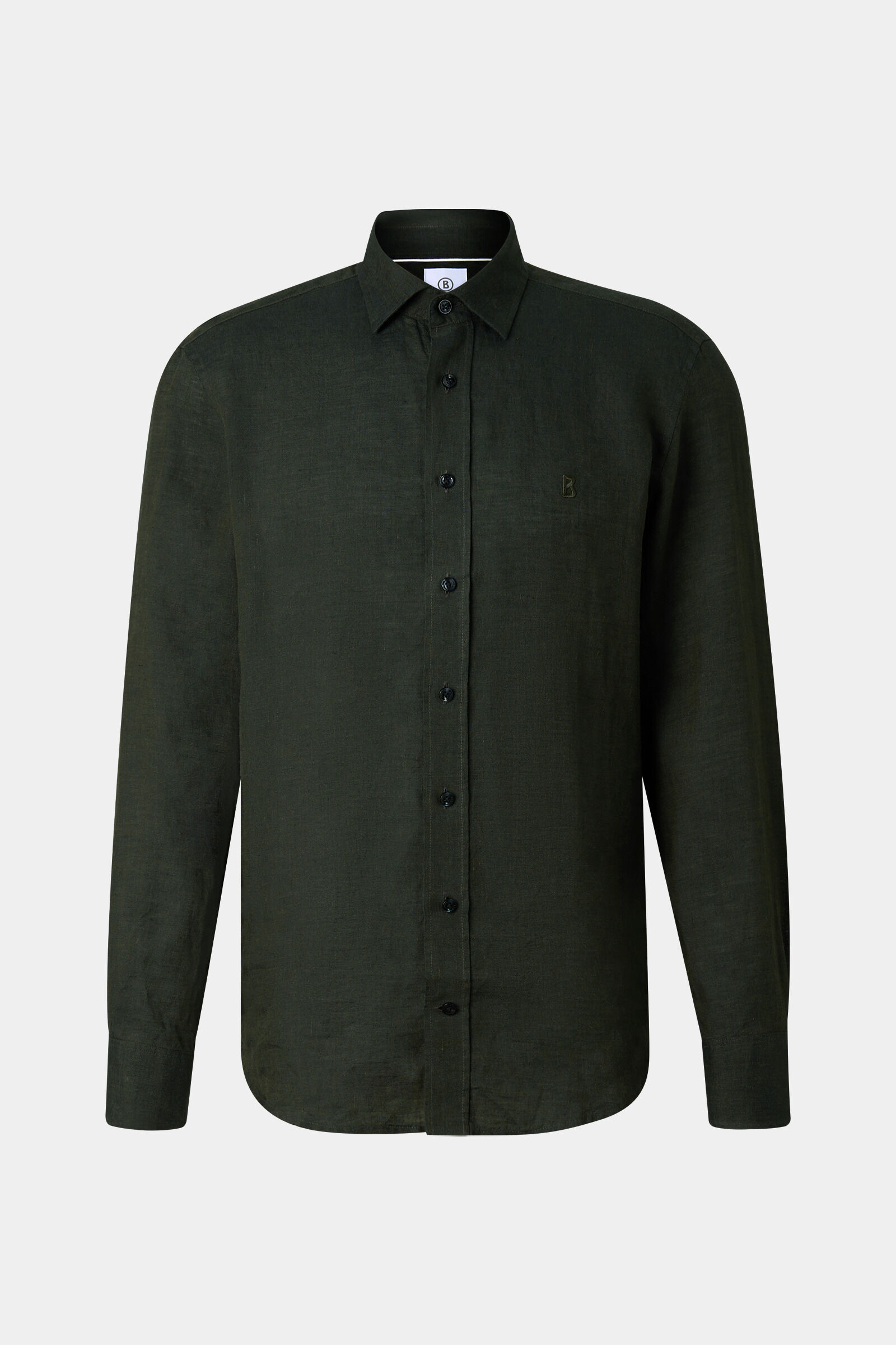 Leinen-Hemd Timi Oliv-Gr&uuml;n