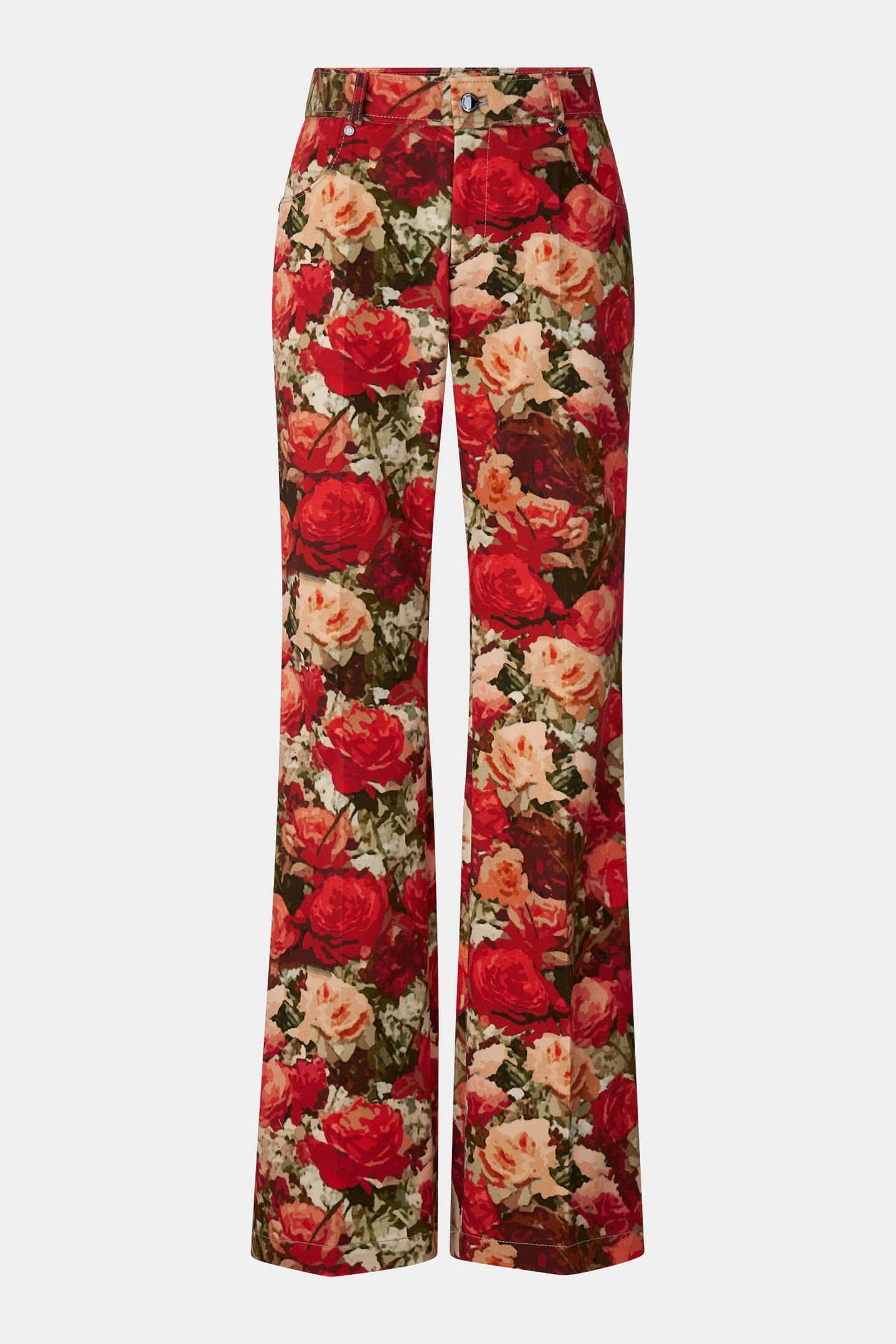 Flared fit jeans Jody Red/Green