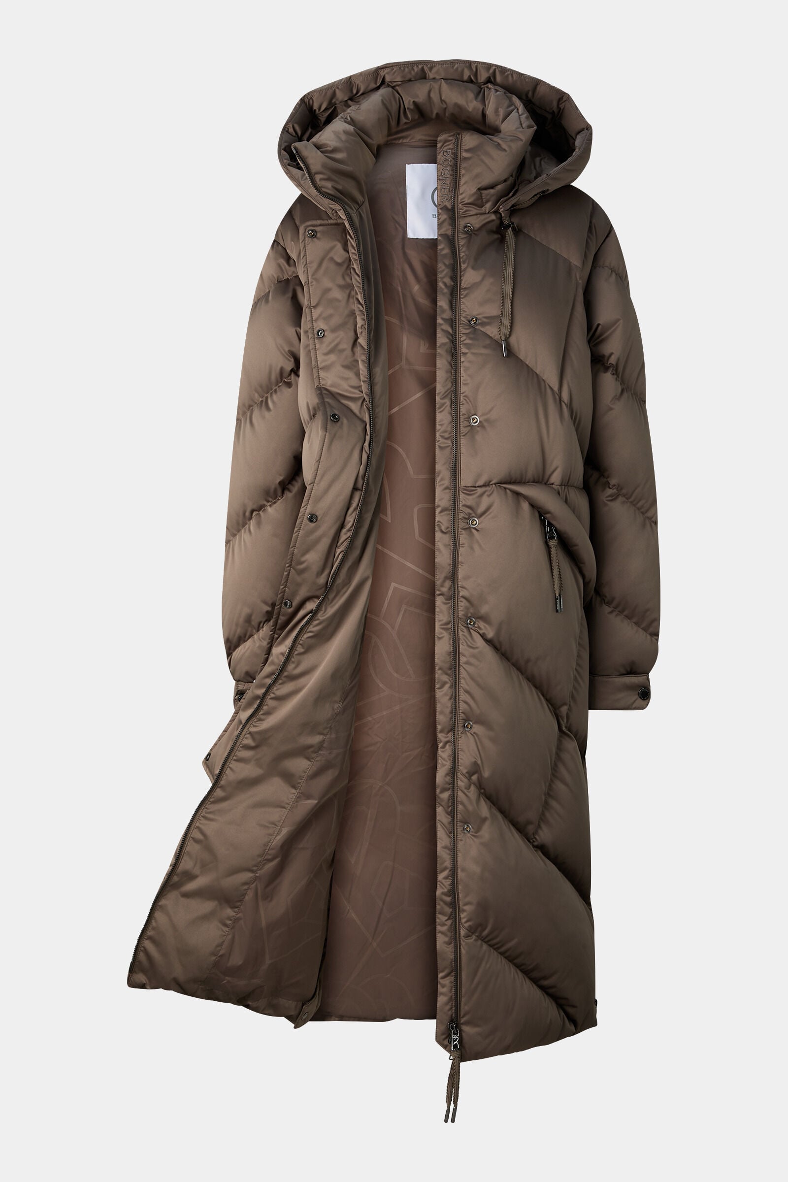 Ginny down coat Grey-brown