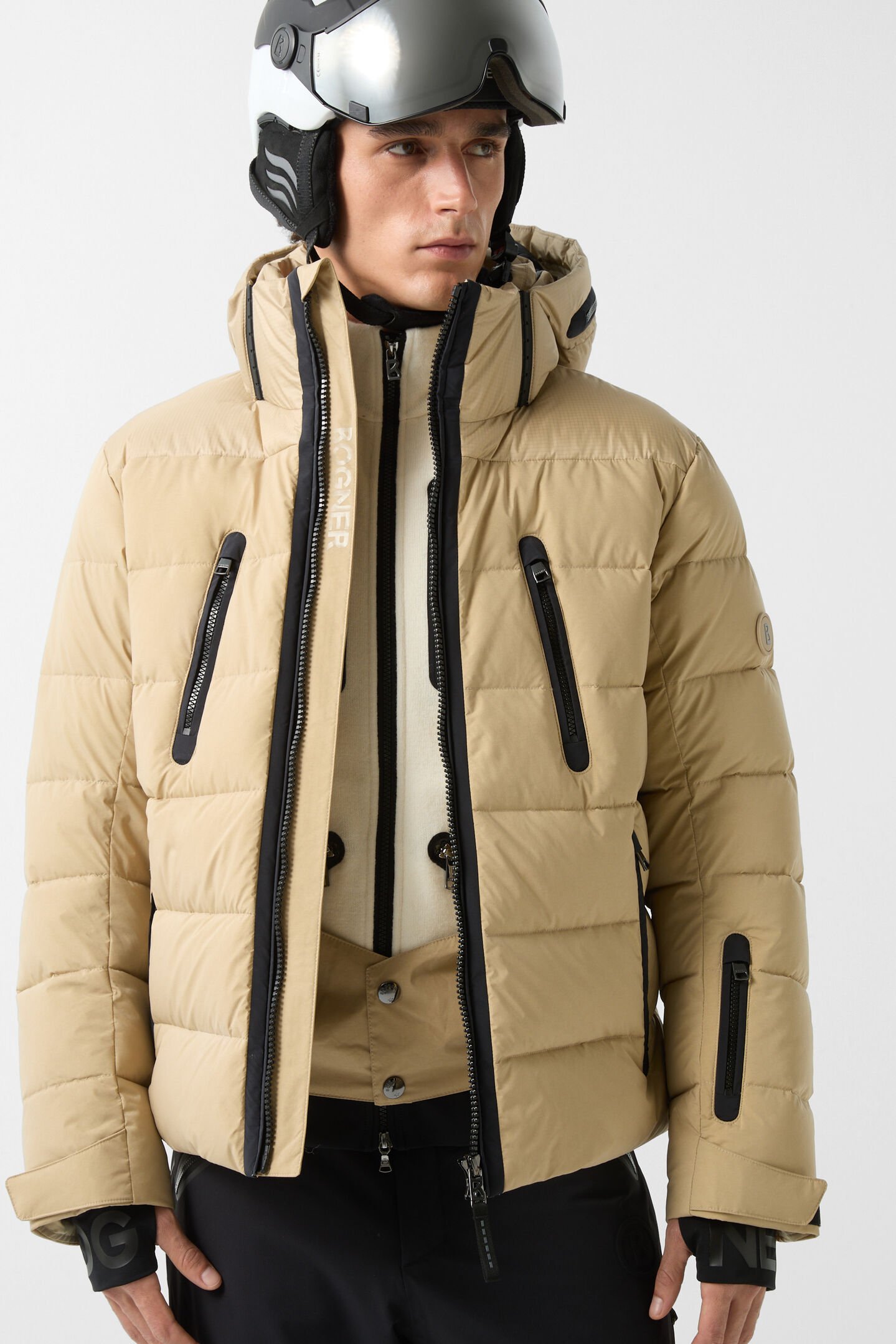 Blaine gewatteerde jas Beige