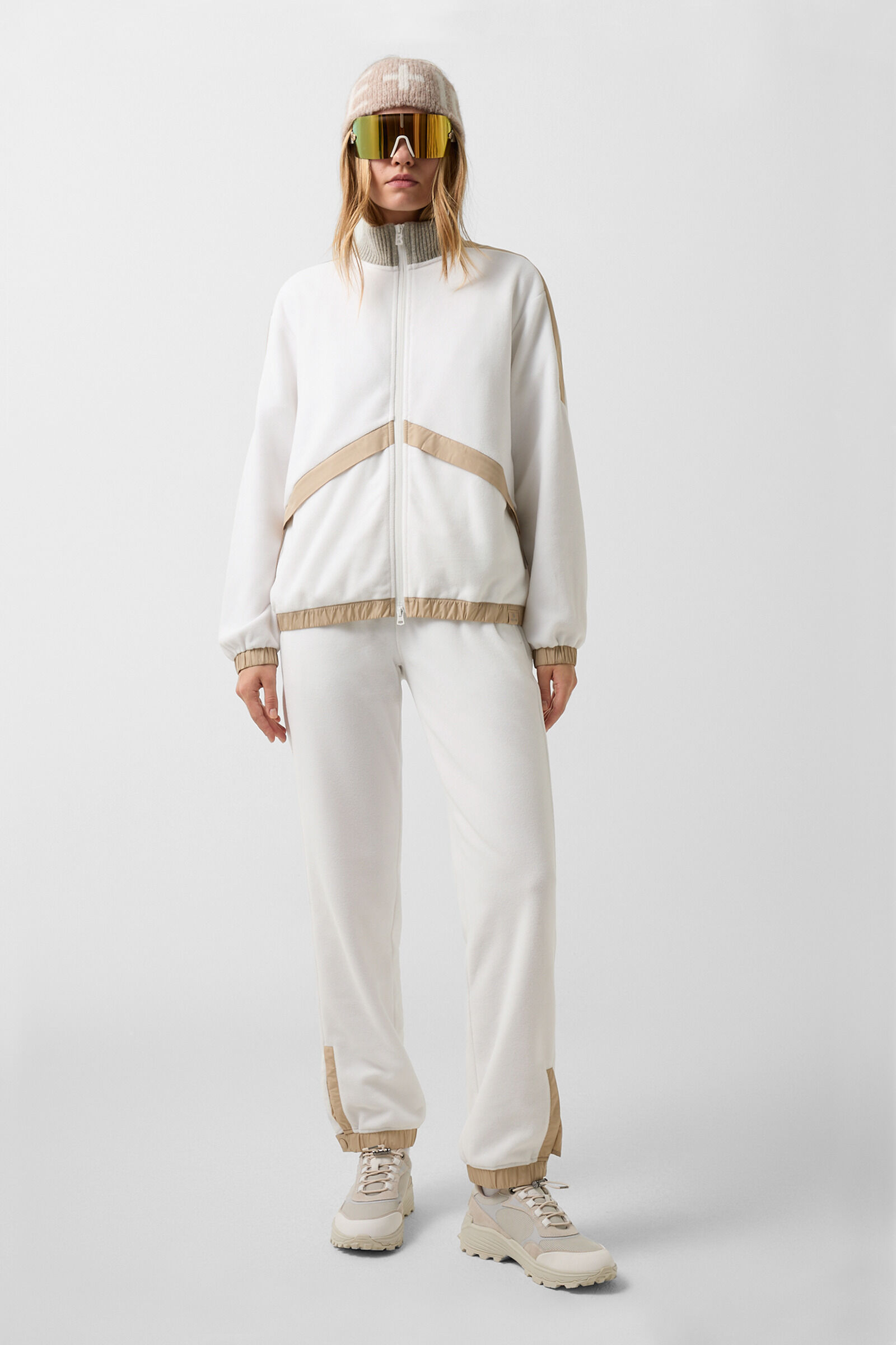 Liva fleece jacket White/beige