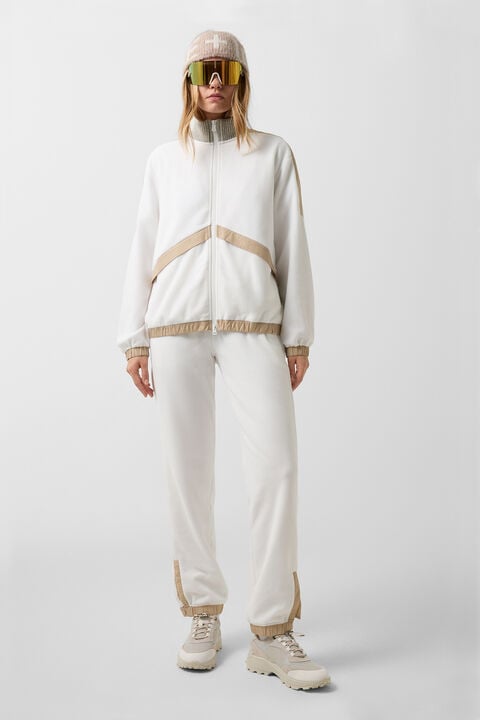 Liva fleece jacket White/beige Liva fleece jacket White/beige