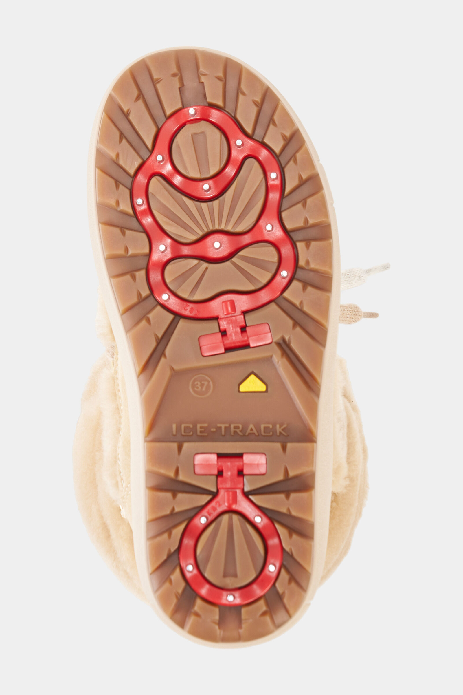 Chamonix Snow Boots with Spikes Beige