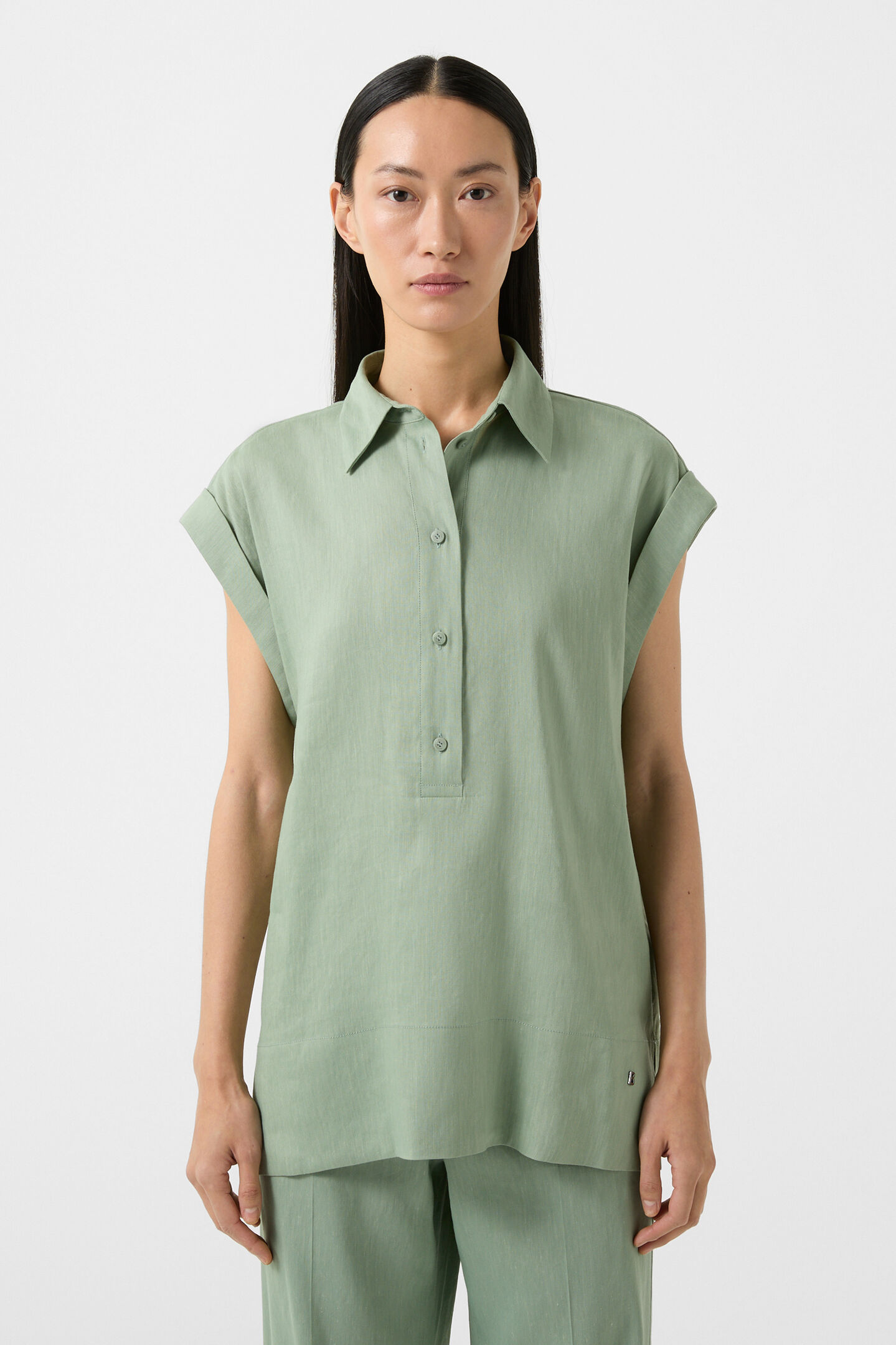 Rosalie blouse Eucalyptus