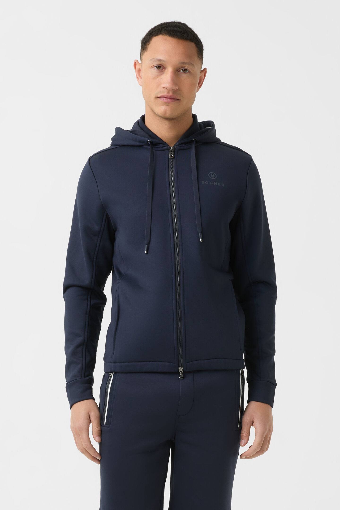 Berto jersey jacket Navy blue