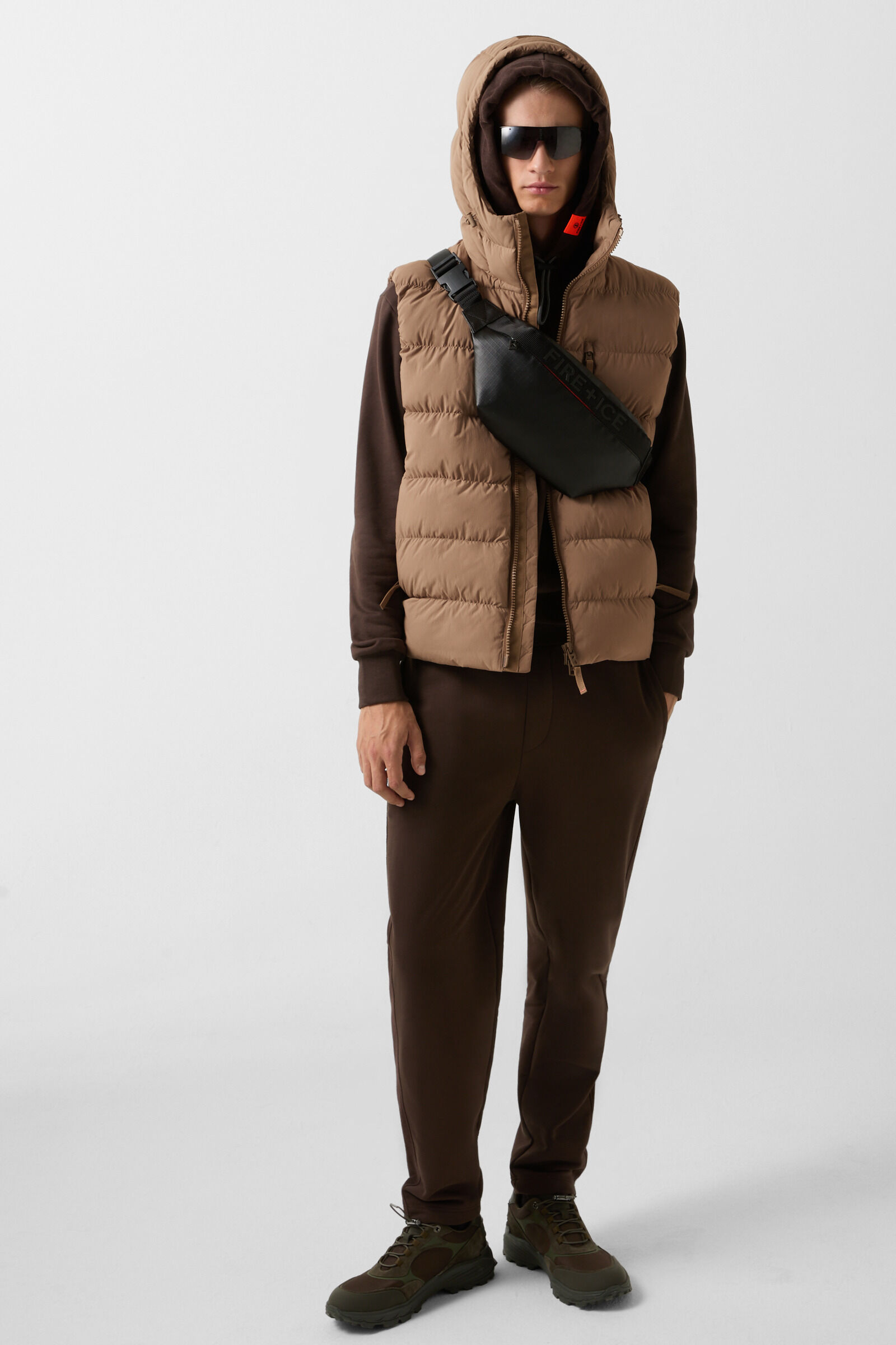 Howard quilted waistcoat Caramel