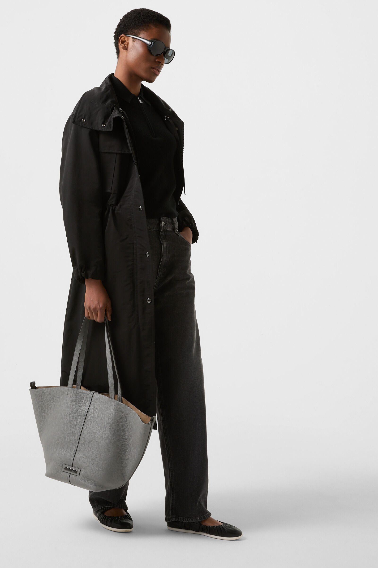 Knitted polo shirt Shari Black