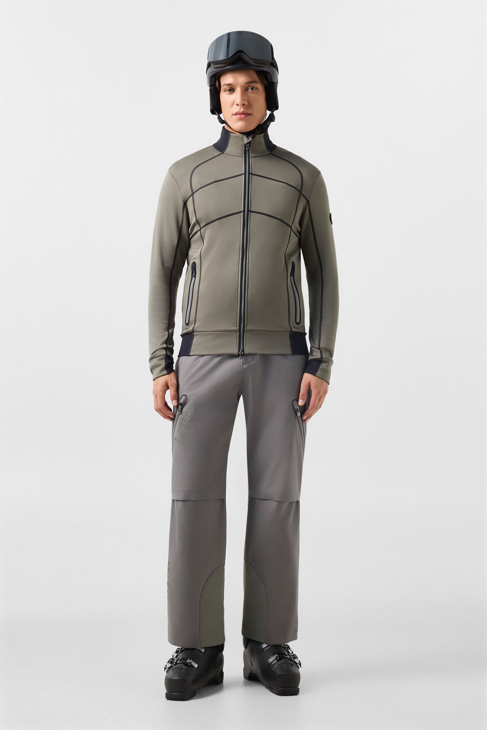 Midlayer-Jacke Hayo Oliv/Schwarz