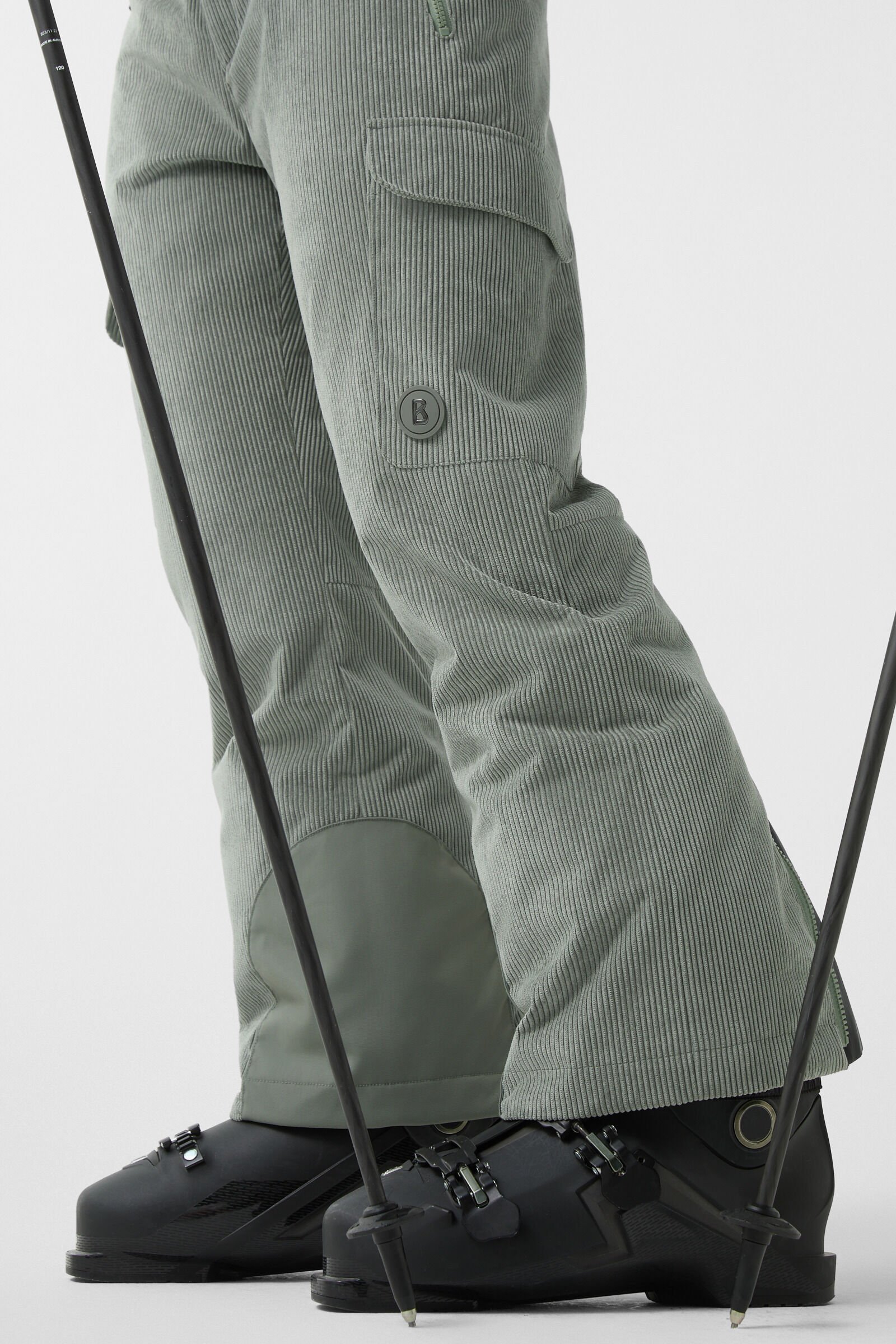 Corbin corduroy ski trousers Eucalyptus